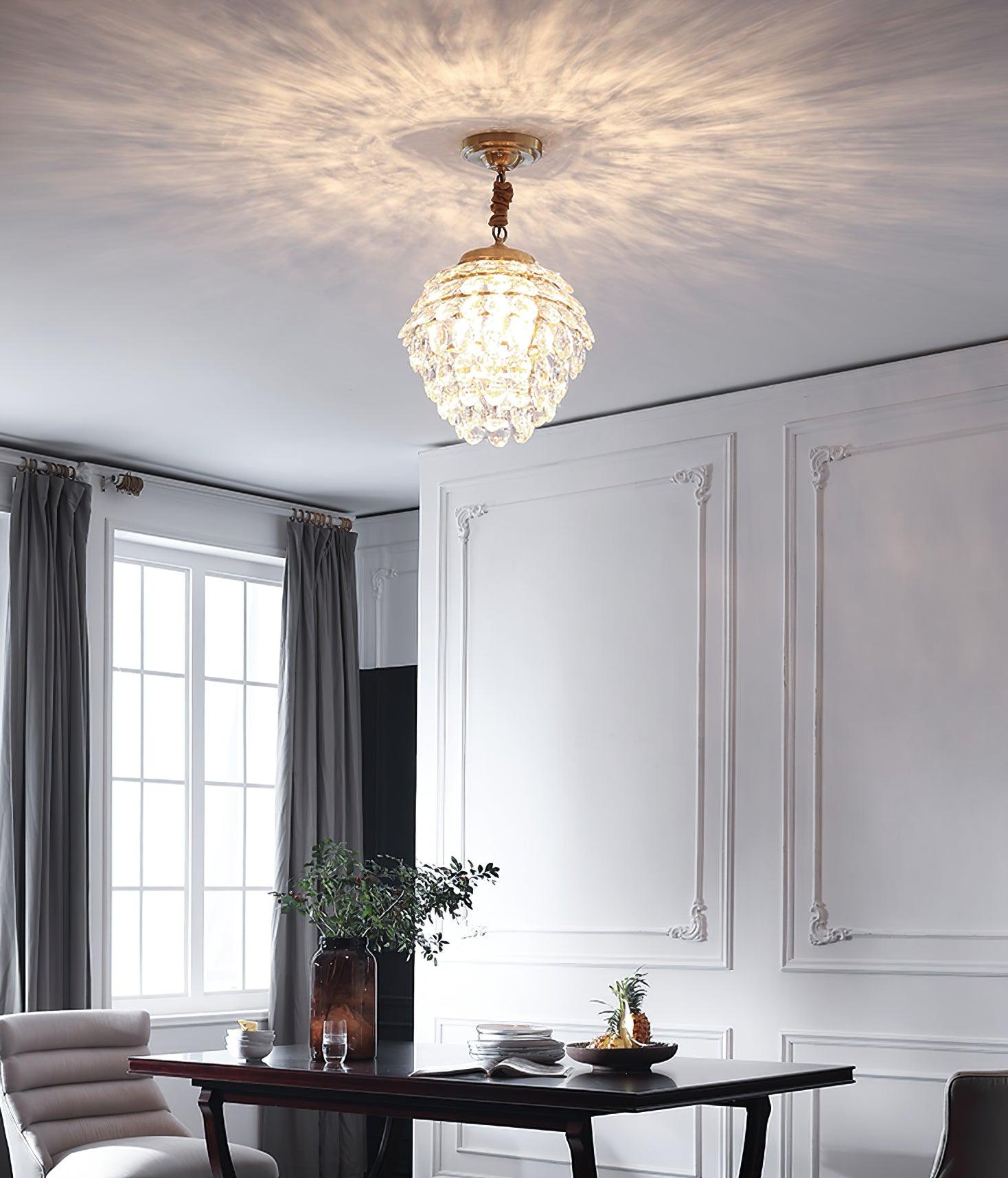 Roxanne Crystal Ceiling Light Fitting detail view 15
