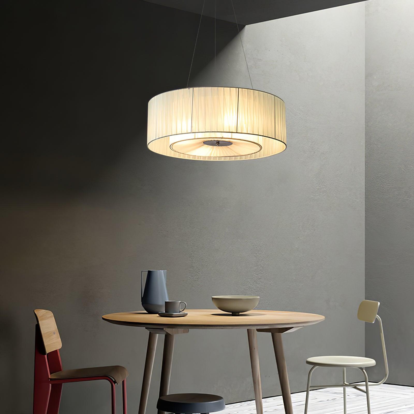 Ruffle Pleated Ceiling Light Fitting Pendant Lamp detail view 3
