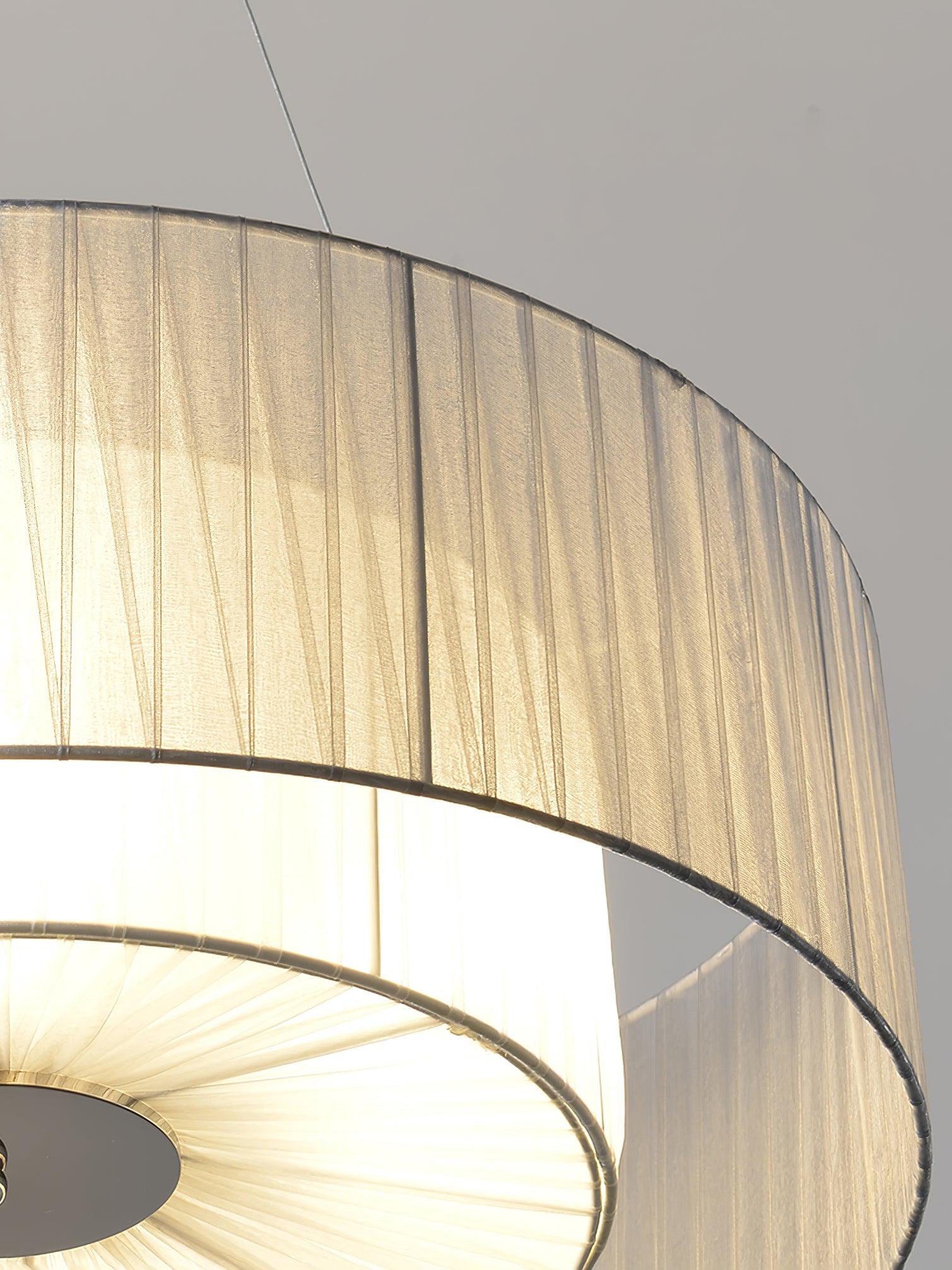 Ruffle Pleated Ceiling Light Fitting Pendant Lamp detail view 24