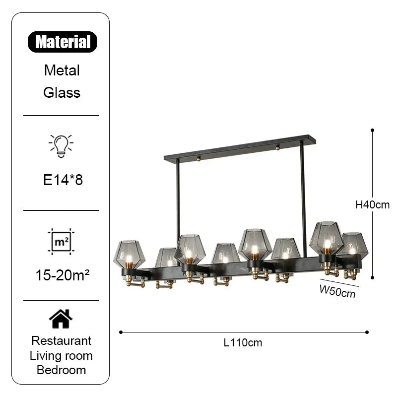Retro American Pendant Chandelier Light Fixture