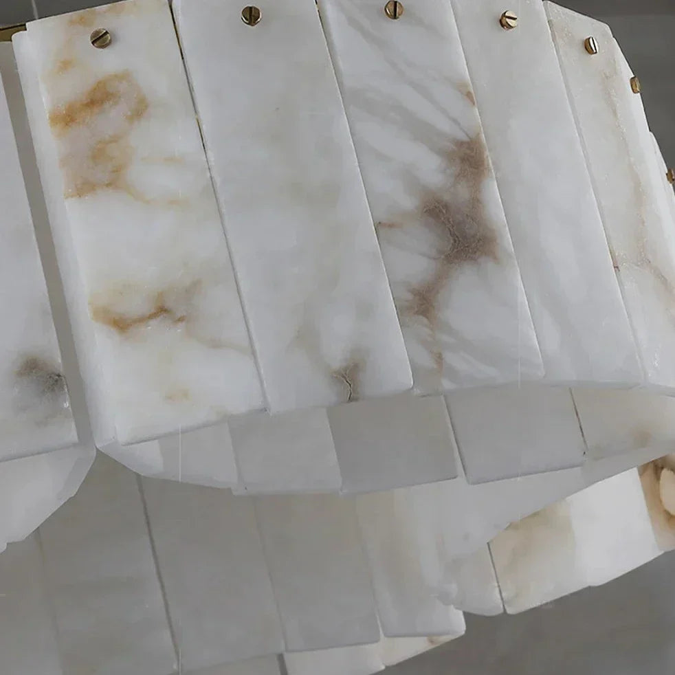 Moonshade Natural Marble Ceiling Light Fixture