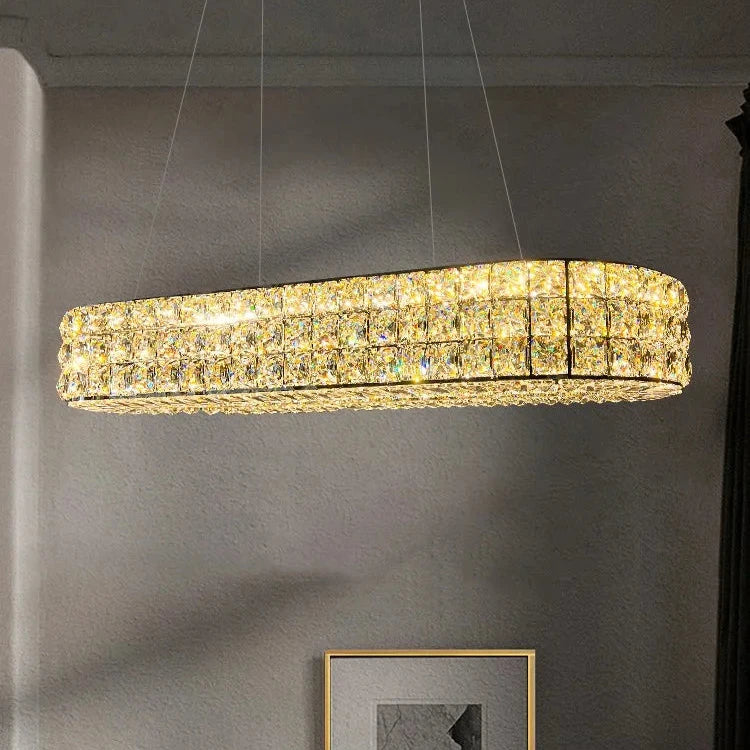Bacci Crystal Dining Room Light Fixture Chandelier