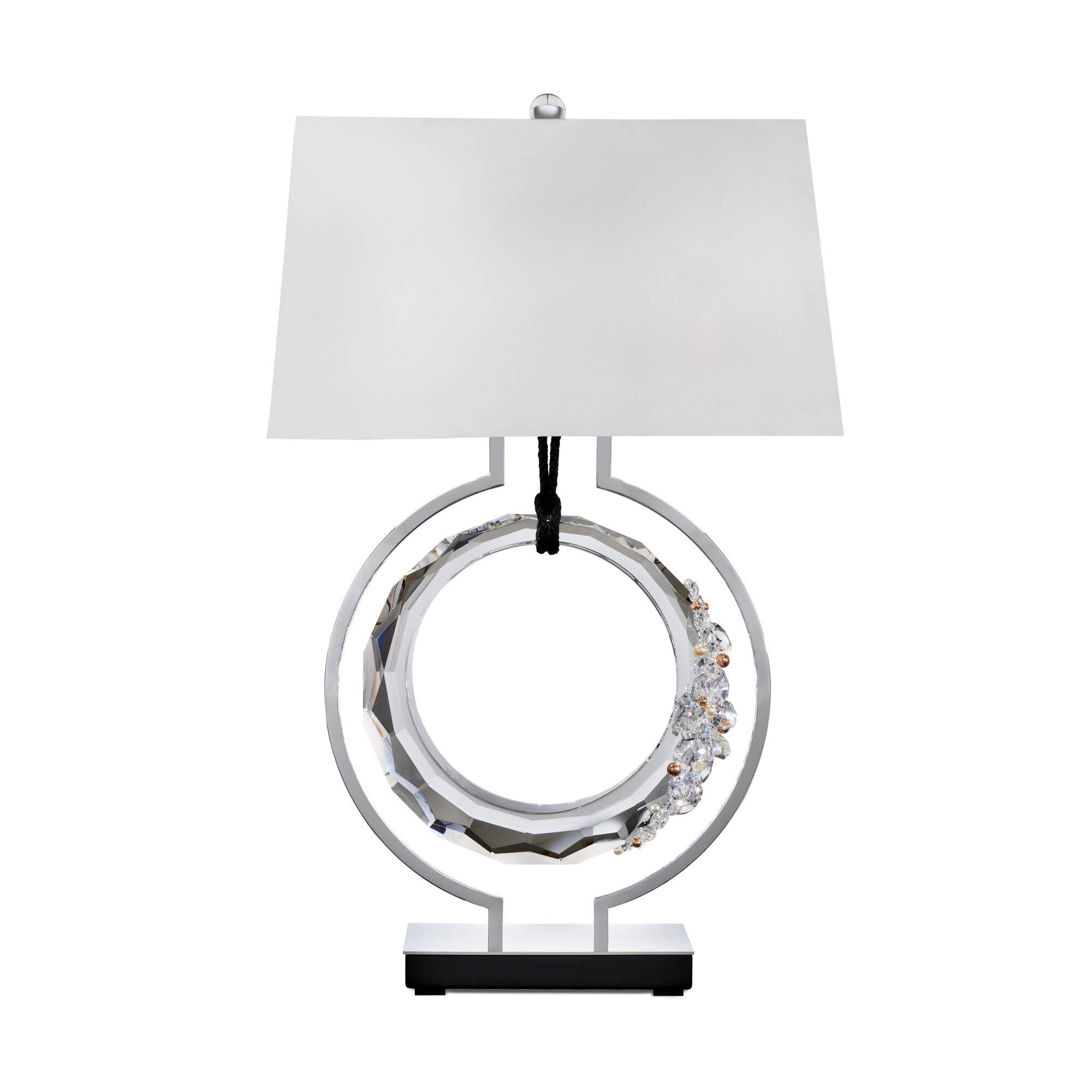 Serenity 29 Inch Table Lamp table lamp in metal, fabric, crystal | Tianguang Select