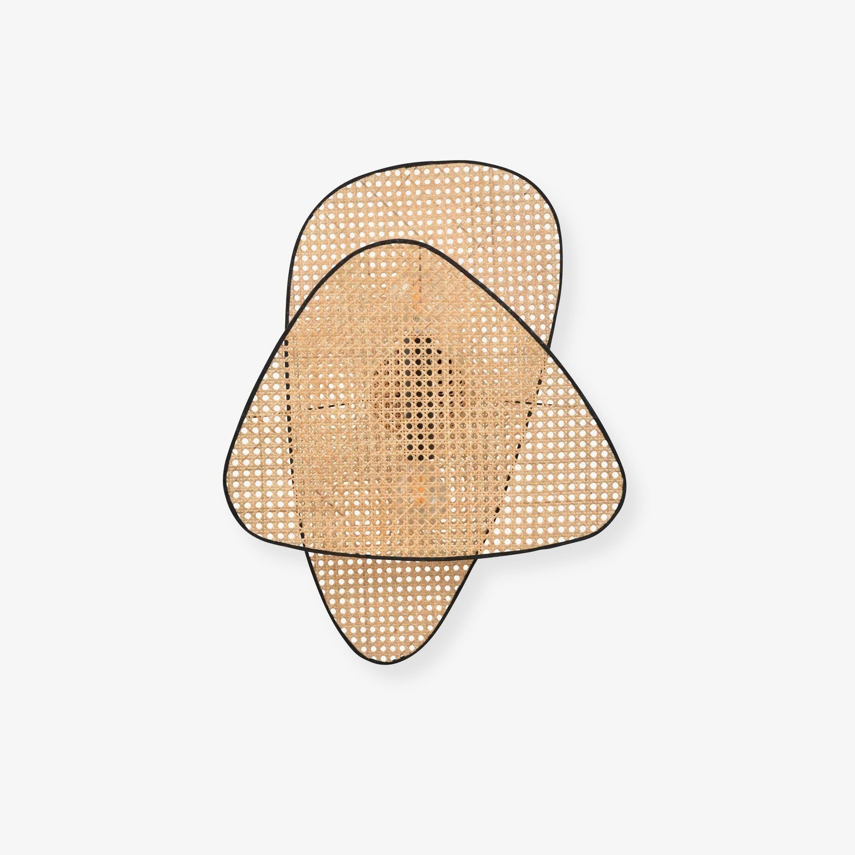 Screen Cannage Wall Light - Dia 33cm x H 42cm Bamboo, Hardwired Wall Sconce, detail 2