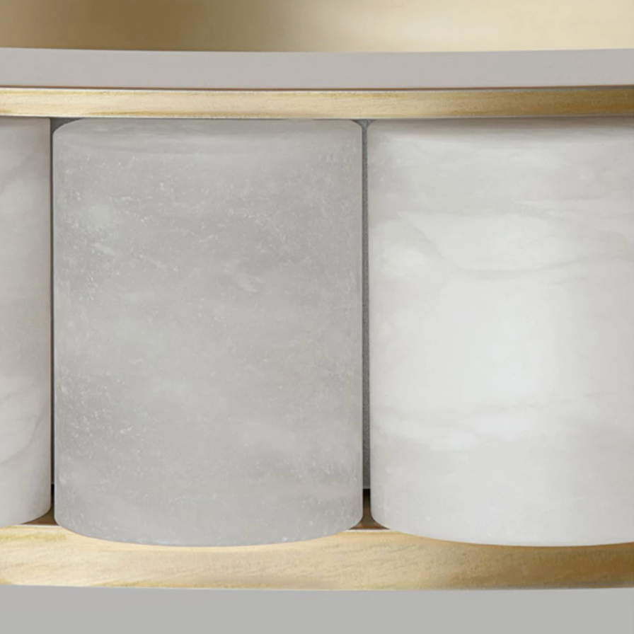 Moonshade Natural Marble Modern Chandelier