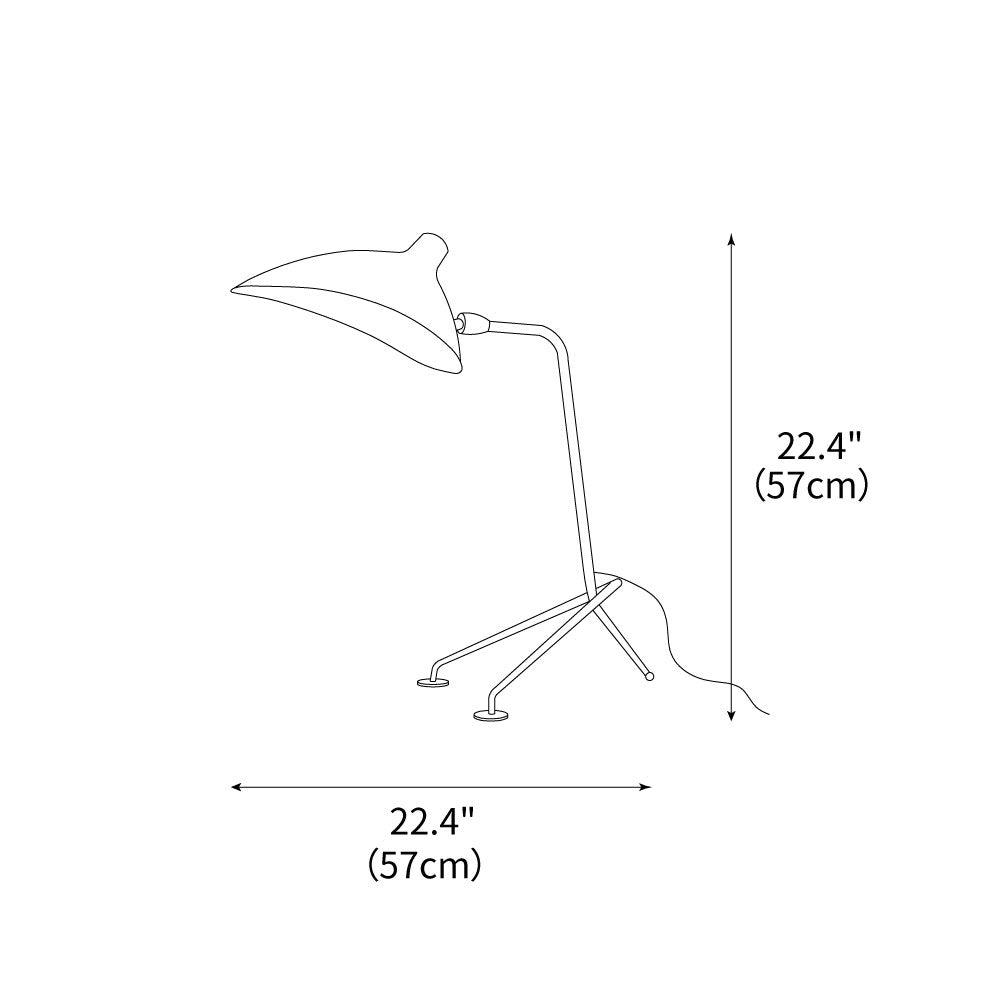 Serge Mouille Table Lamp 22.4