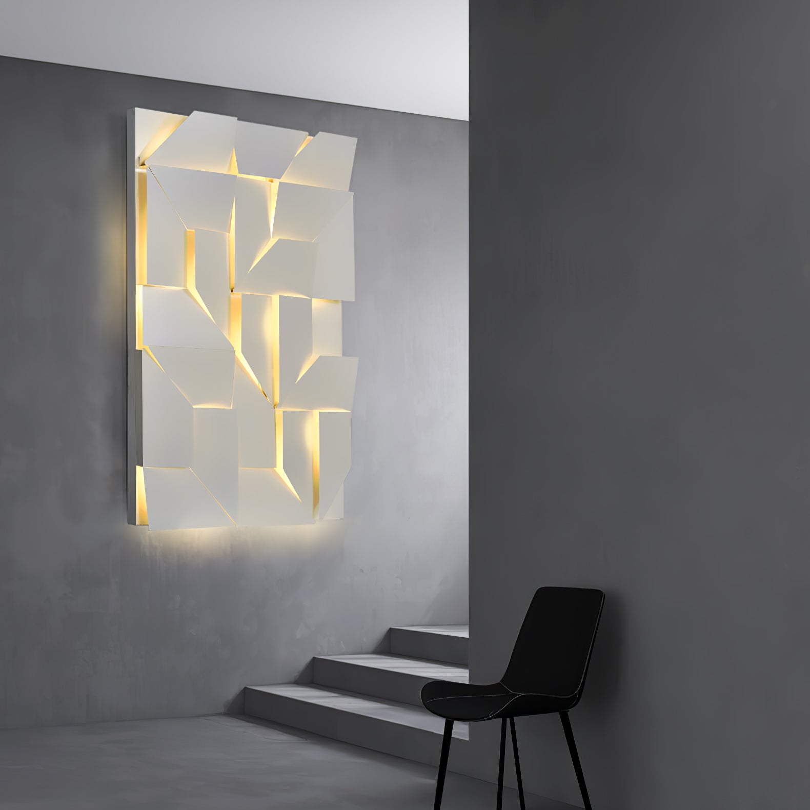 Shadows Grand Wall-mounted Light Wall Light - L 15cm x H 45cm Metal, Hardwired Wall Sconce, detail 10