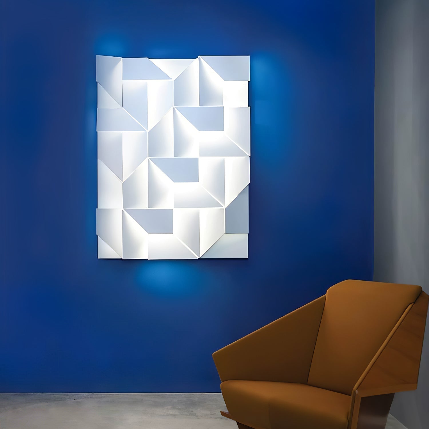 Shadows Grand Wall-mounted Light Wall Light - L 23.6 x W 23.6 Metal, Hardwired Wall Sconce, detail 7