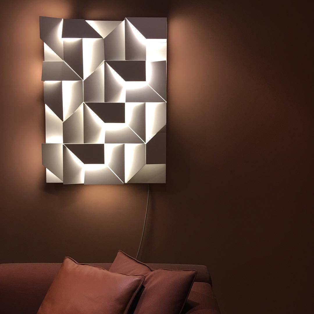 Shadows Grand Wall-mounted Light Wall Light - L 23.6 x W 23.6 Metal, Hardwired Wall Sconce, detail 32