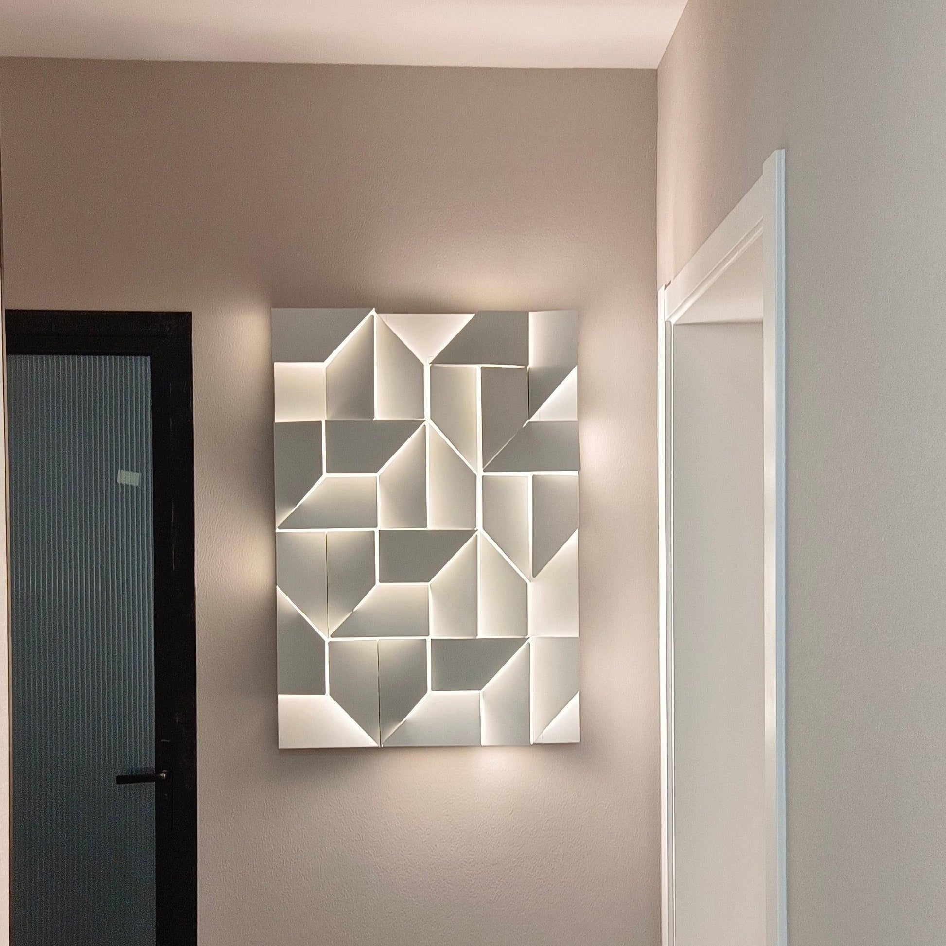Shadows Grand Wall-mounted Light Wall Light - L 15cm x H 45cm Metal, Hardwired Wall Sconce, detail 40