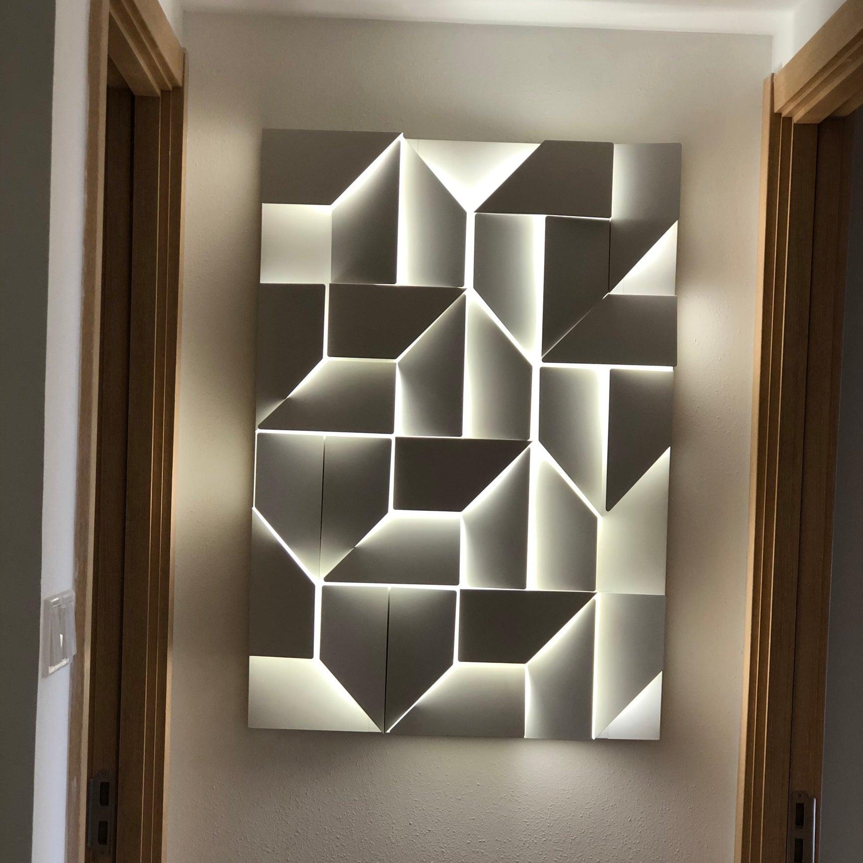 Shadows Grand Wall-mounted Light Wall Light - L 23.6 x W 23.6 Metal, Hardwired Wall Sconce, detail 43