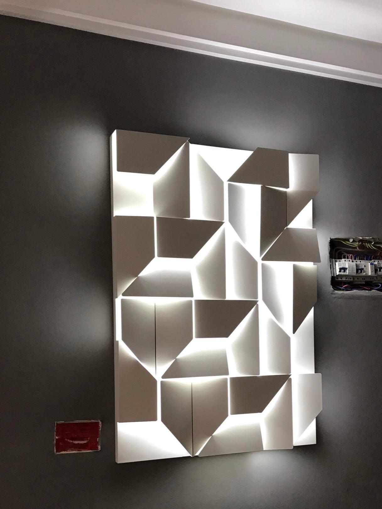 Shadows Grand Wall-mounted Light Wall Light - L 23.6 x W 23.6 Metal, Hardwired Wall Sconce, detail 60