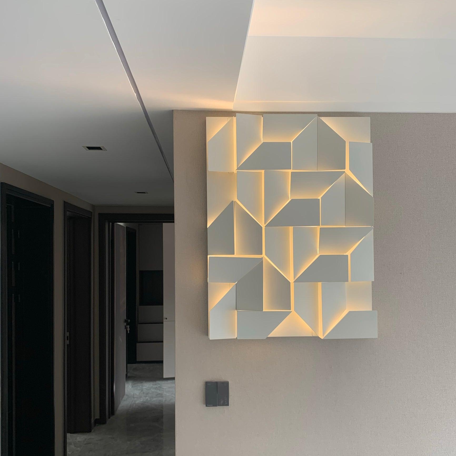 Shadows Grand Wall-mounted Light Wall Light - L 15cm x H 45cm Metal, Hardwired Wall Sconce, detail 56