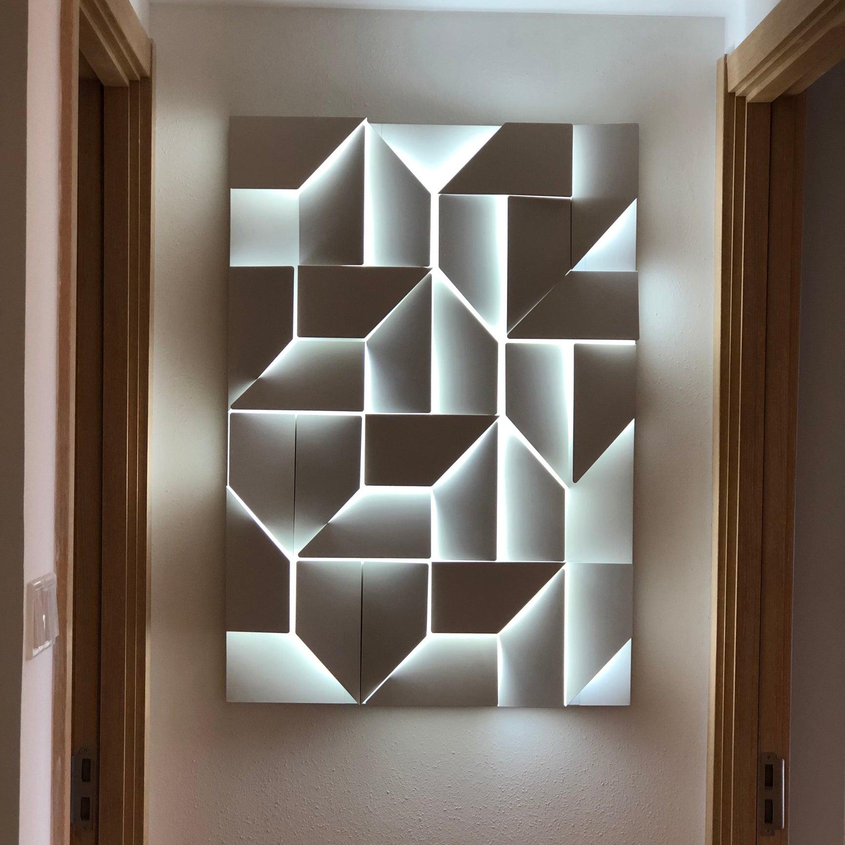 Shadows Grand Wall-mounted Light Wall Light - L 23.6 x W 23.6 Metal, Hardwired Wall Sconce, detail 62