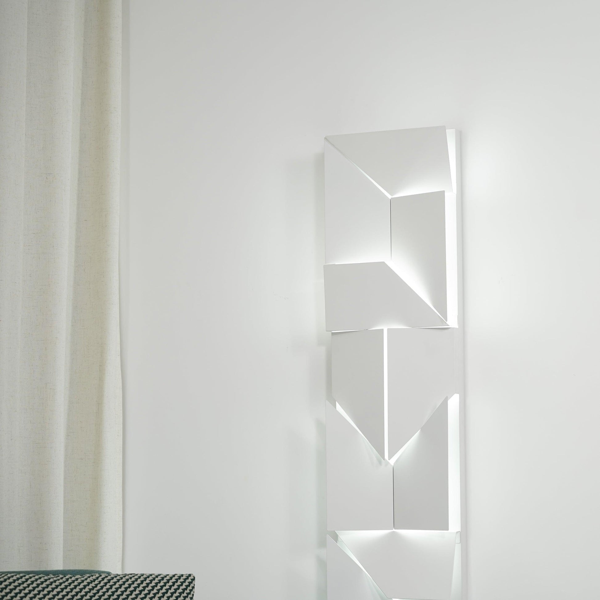 Shadows Grand Wall-mounted Light Wall Light - L 15cm x H 45cm Metal, Hardwired Wall Sconce, detail 68