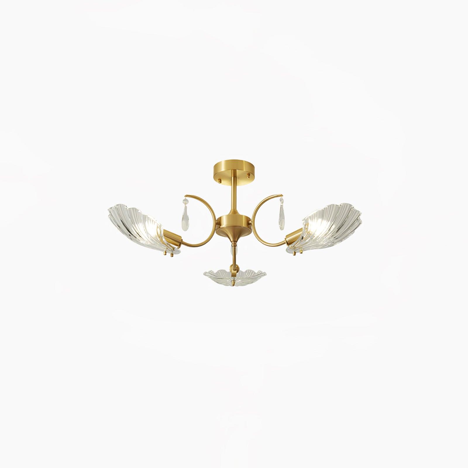 Shell Brass Ceiling-mounted Light Ceiling Lamp