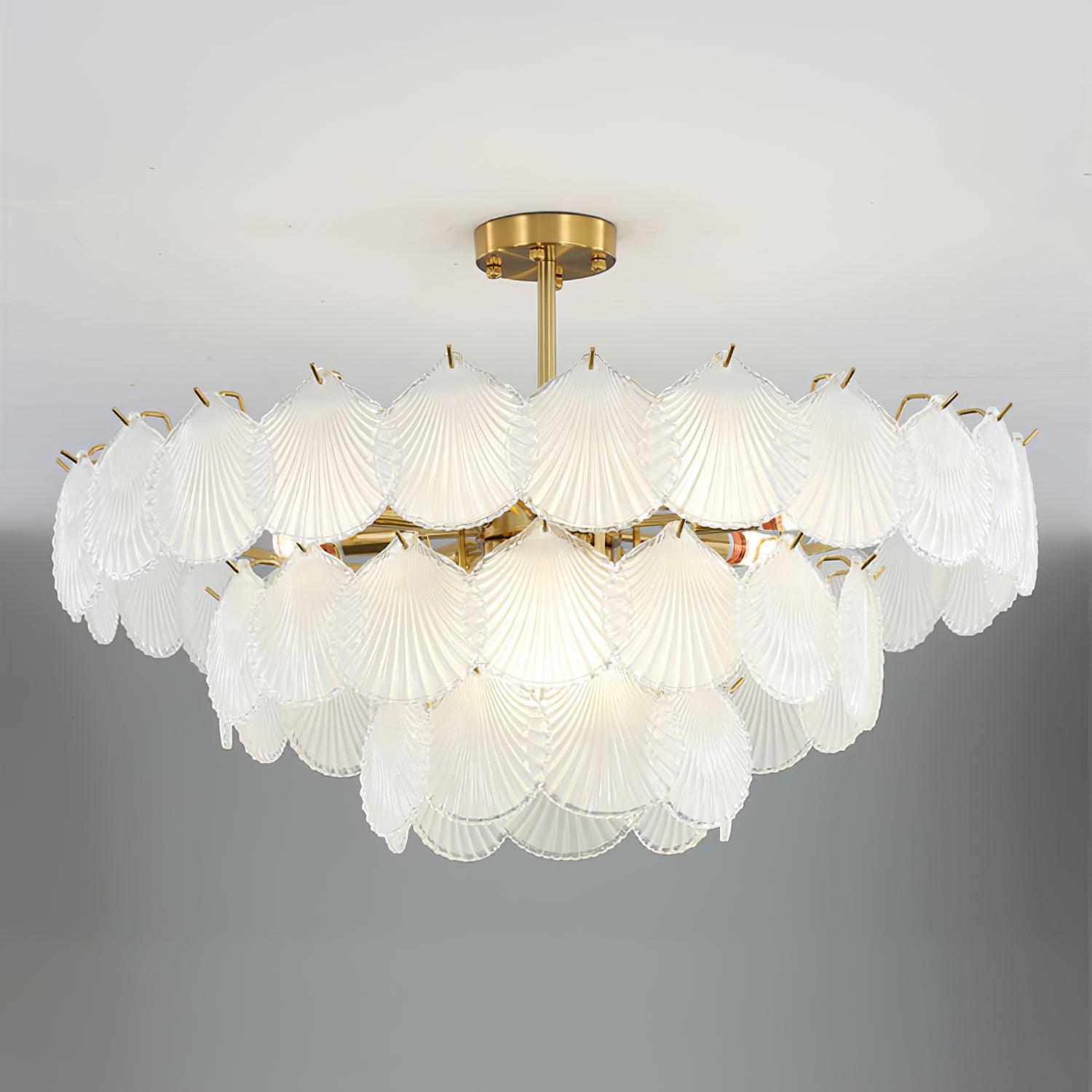 Shell Glass Chandelier