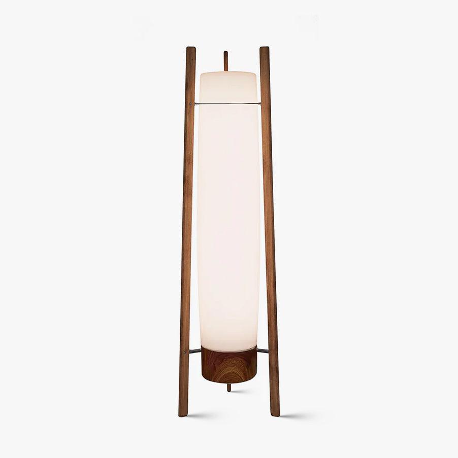 Side LED Floor Lamp floor lamp in wood, iron, acrylic, walnut | Tianguang Select