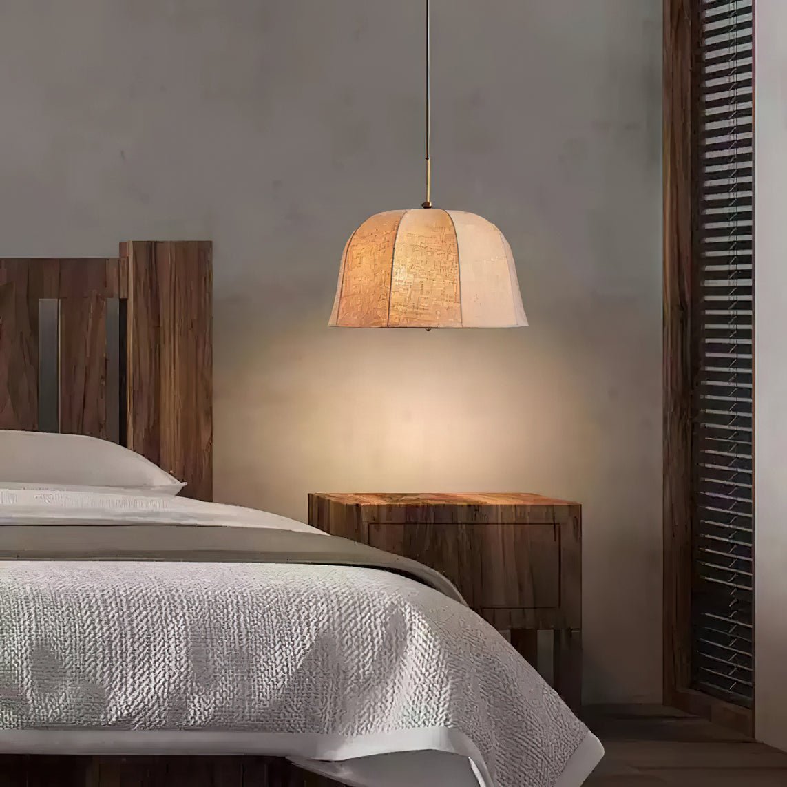 Sienna Linen Hanging Light Pendant Lamp