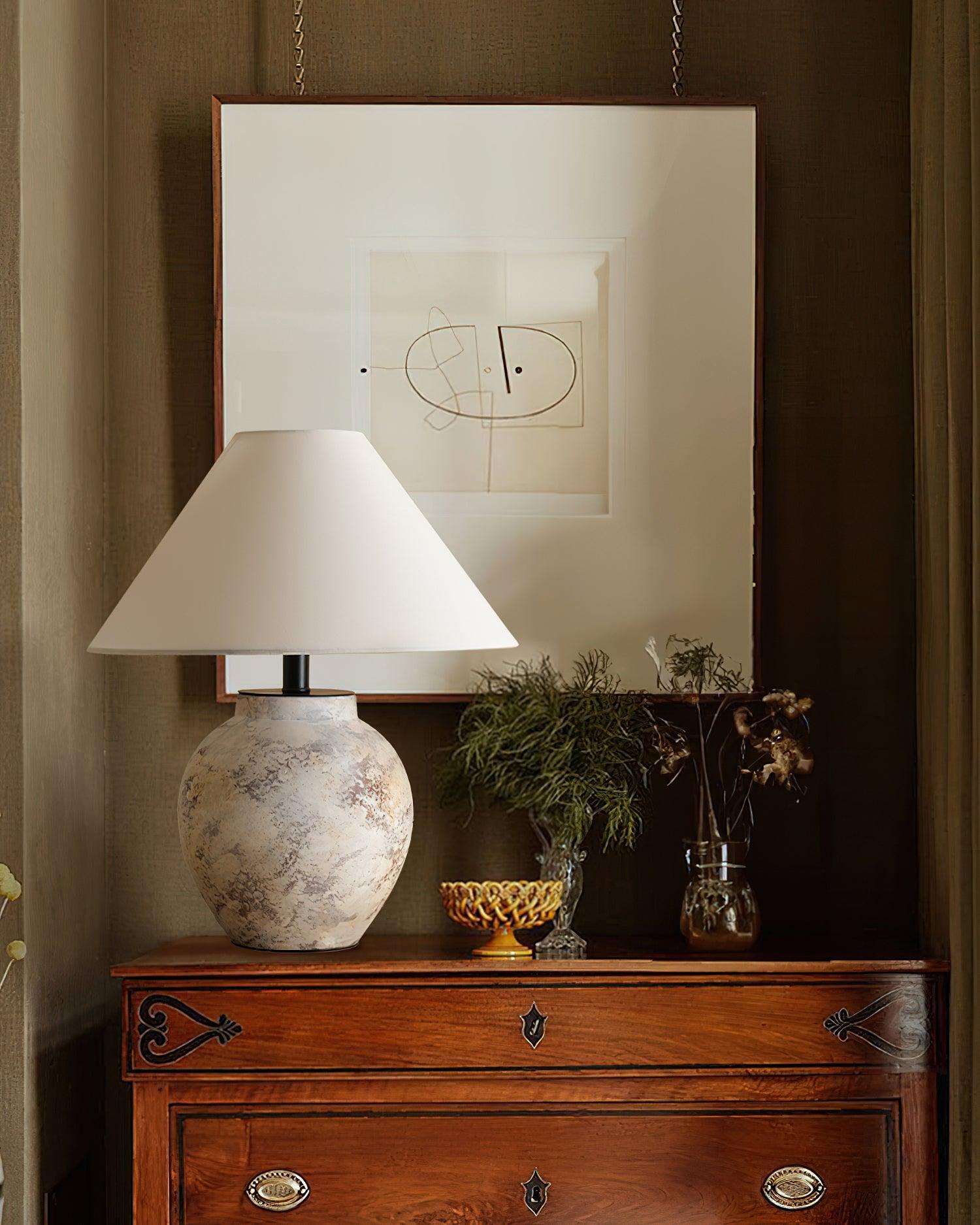Sierra Clay Table Lamp 15.7