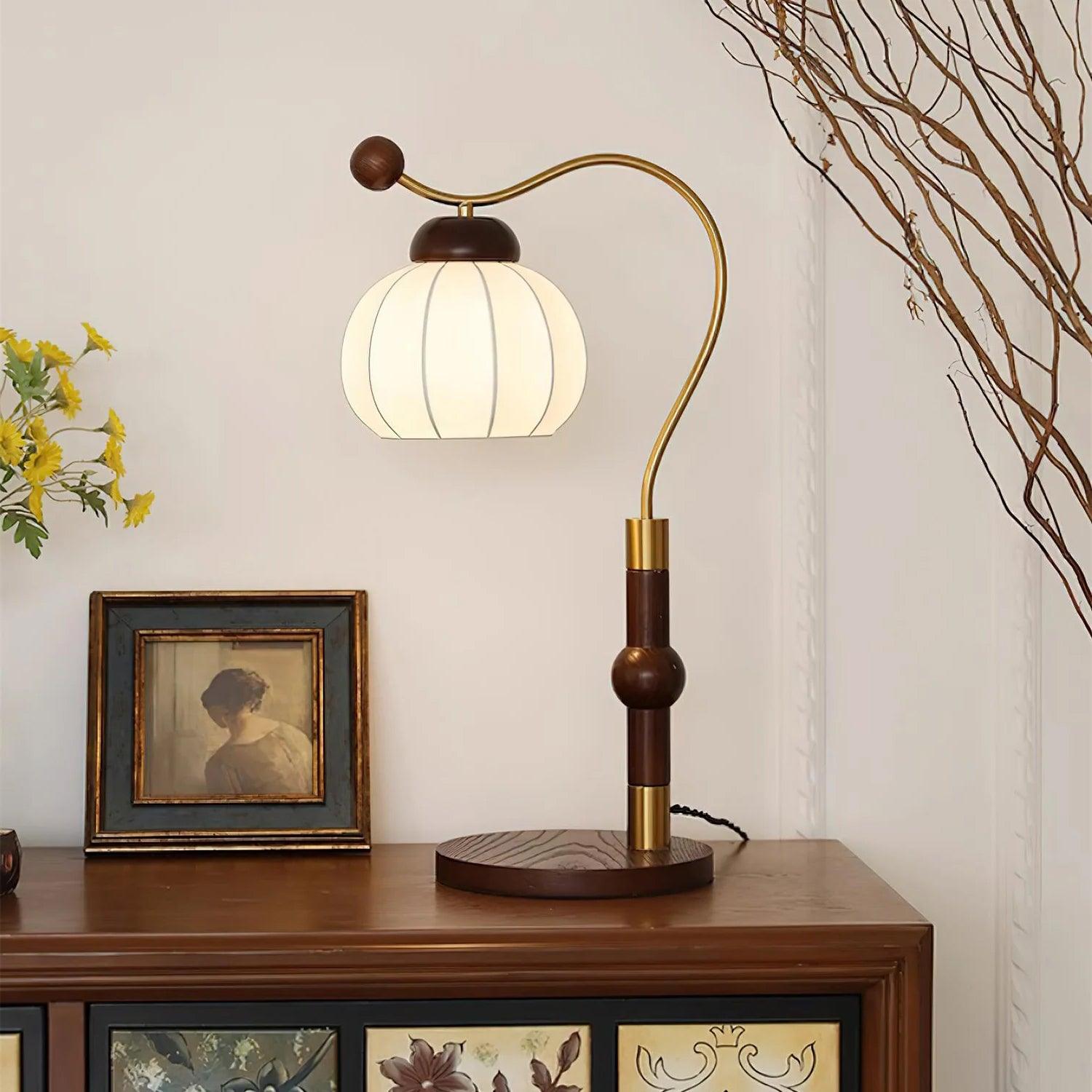 Silk Globe Table Lamp 7.9