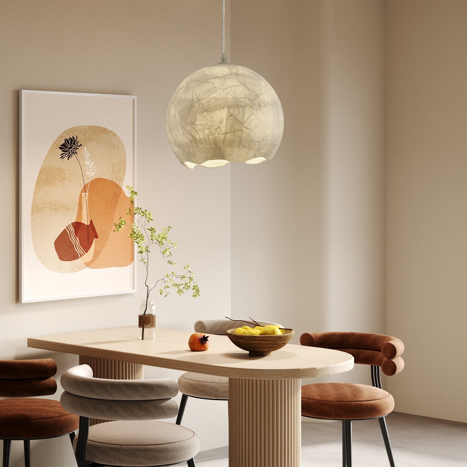 Silk Luna Chandelier