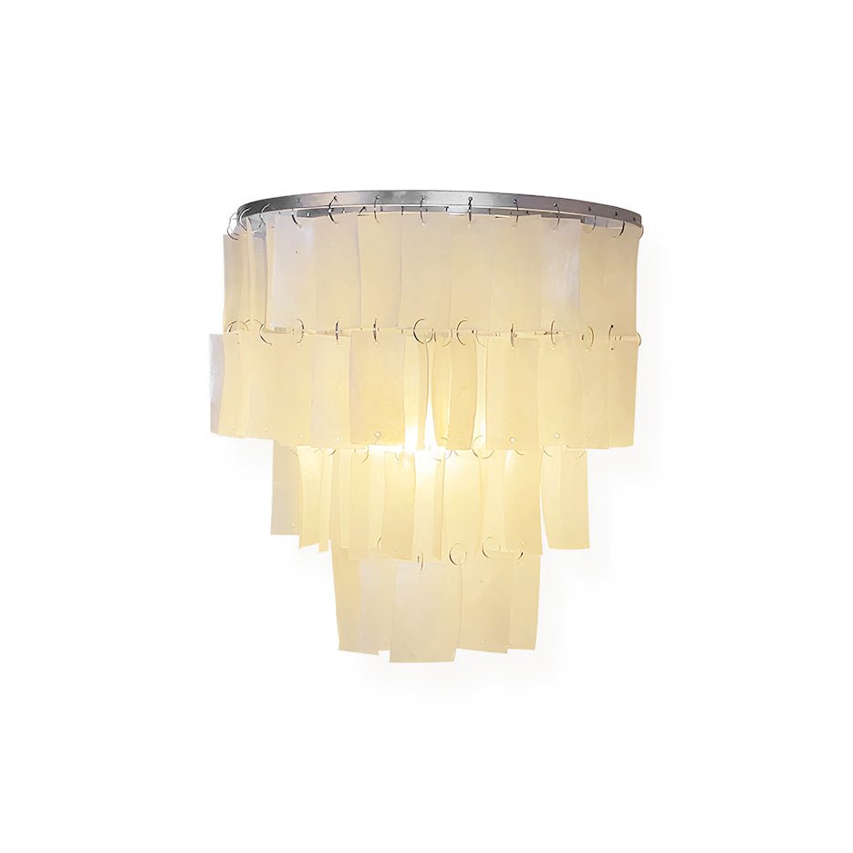 Skye Shell Tiered Wall Light, Hardwired Wall Sconce, detail 16