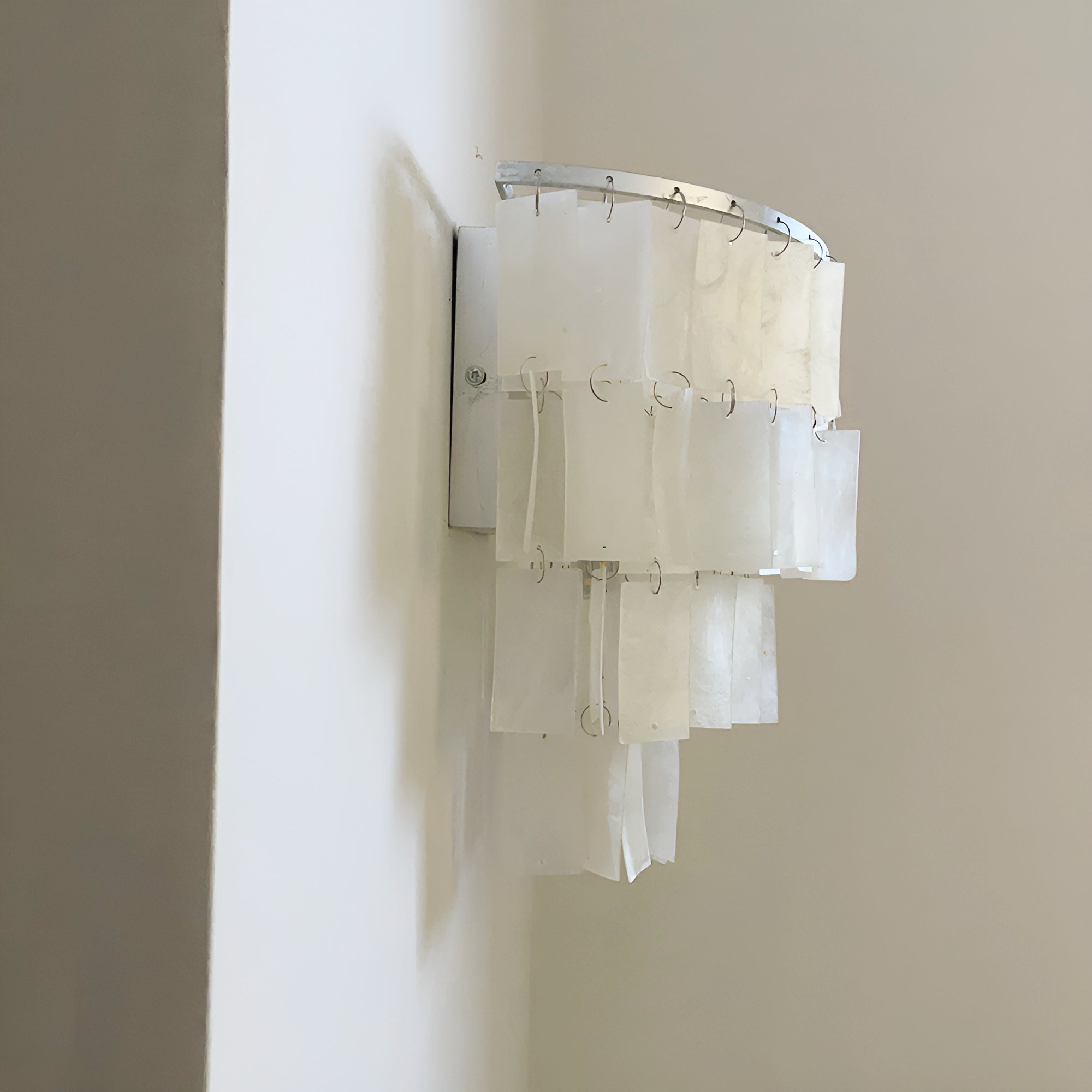 Skye Shell Tiered Wall Light, Hardwired Wall Sconce, detail 26