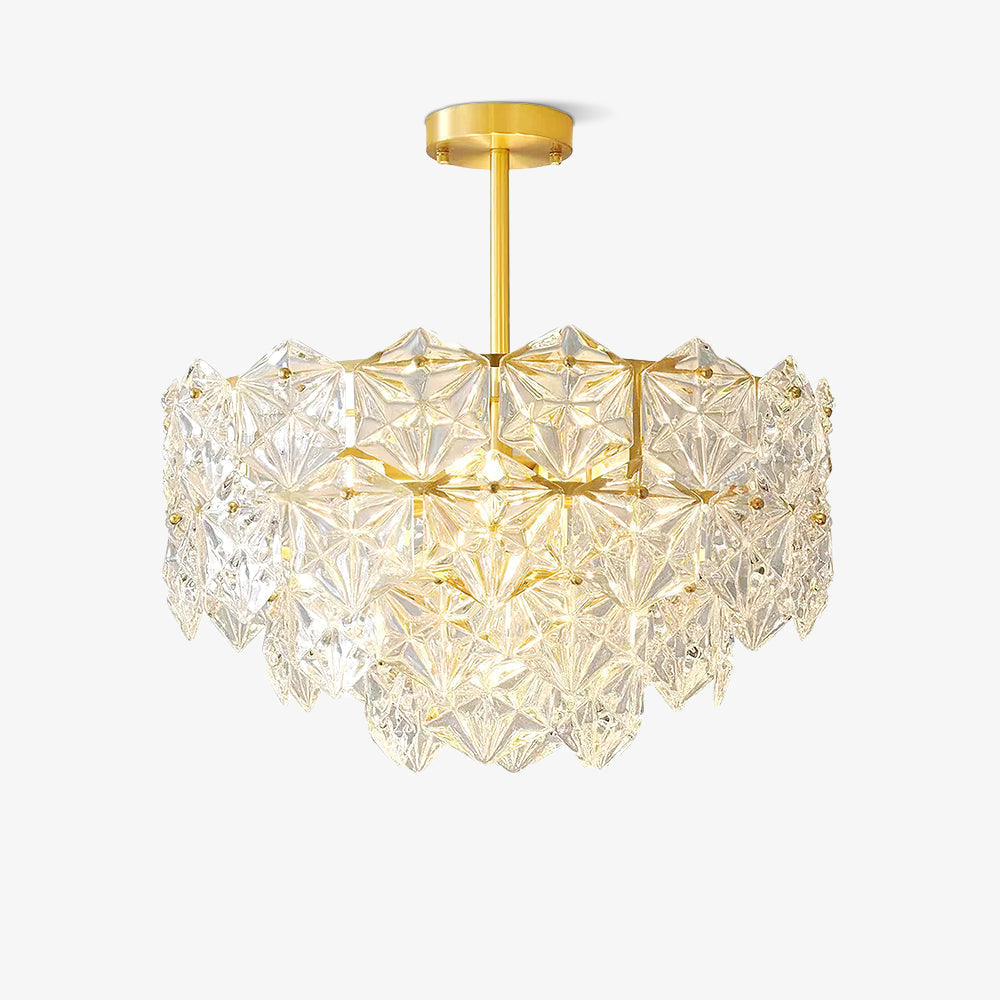 Snowflake Glass Chandelier