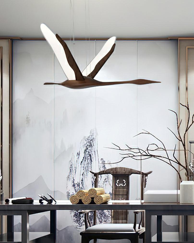 Soaring Crane Chandelier 46.5