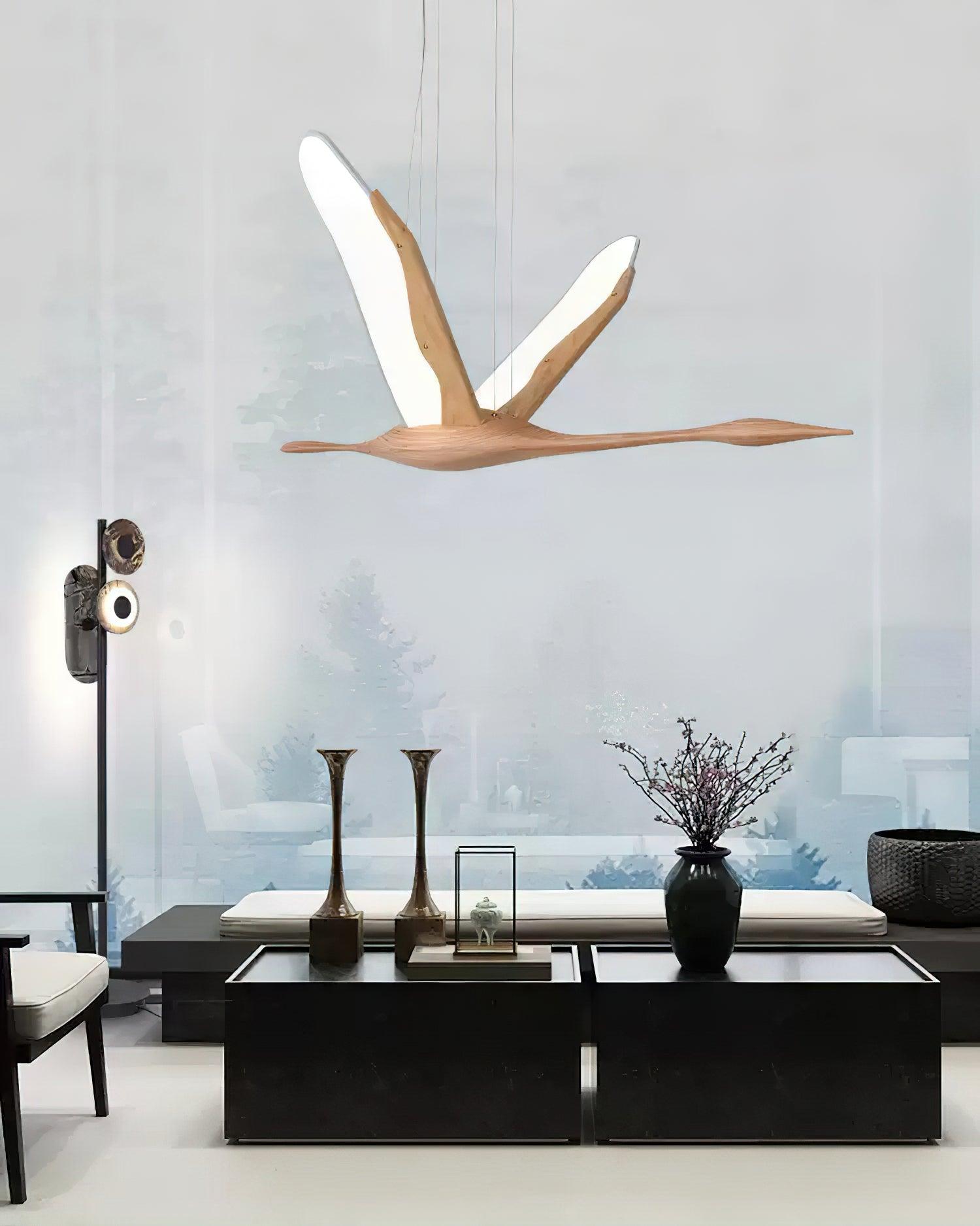 Soaring Crane Chandelier 46.5