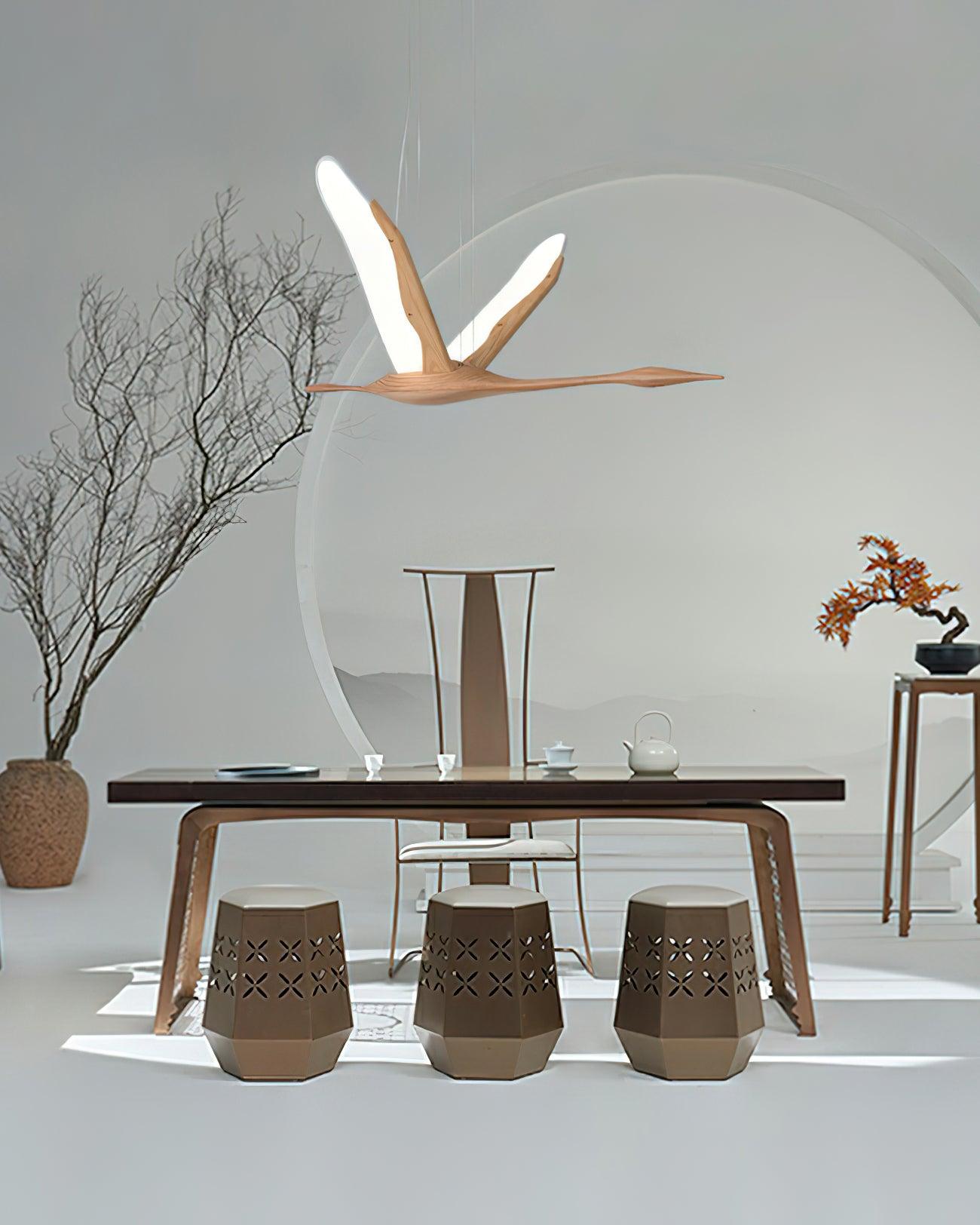 Soaring Crane Chandelier 46.5