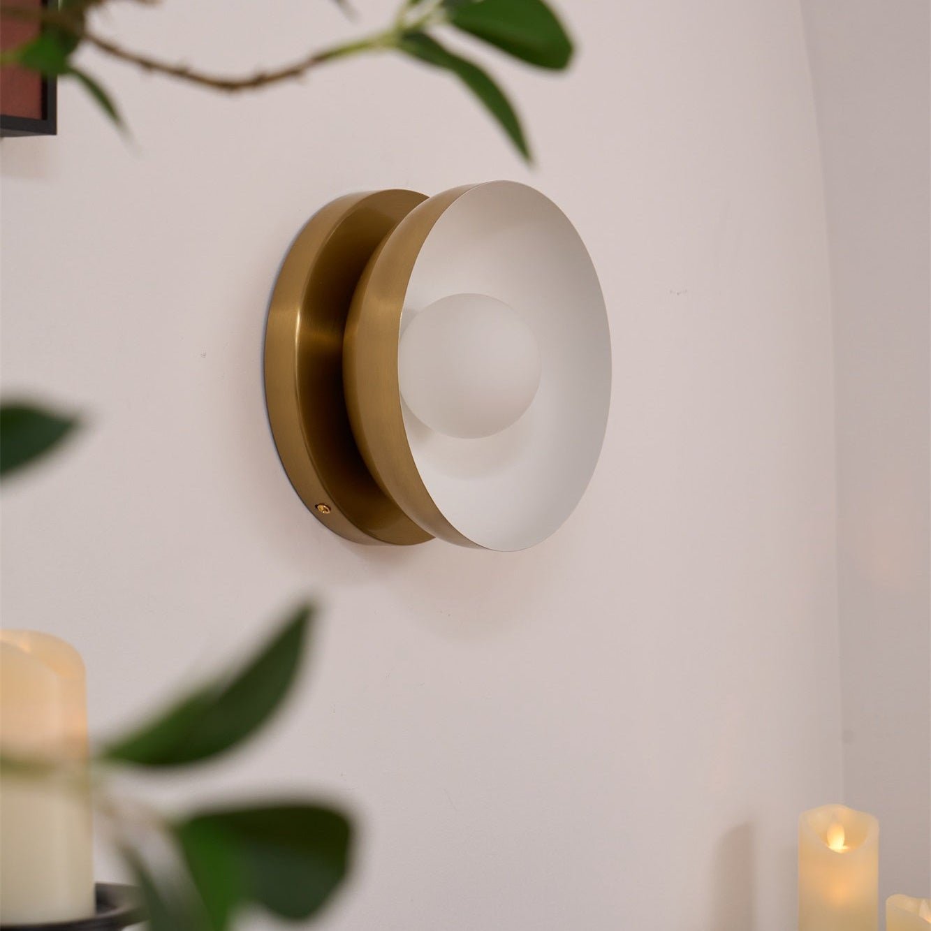 Solar Eclipse Wall Light, Hardwired Wall Sconce, detail 14