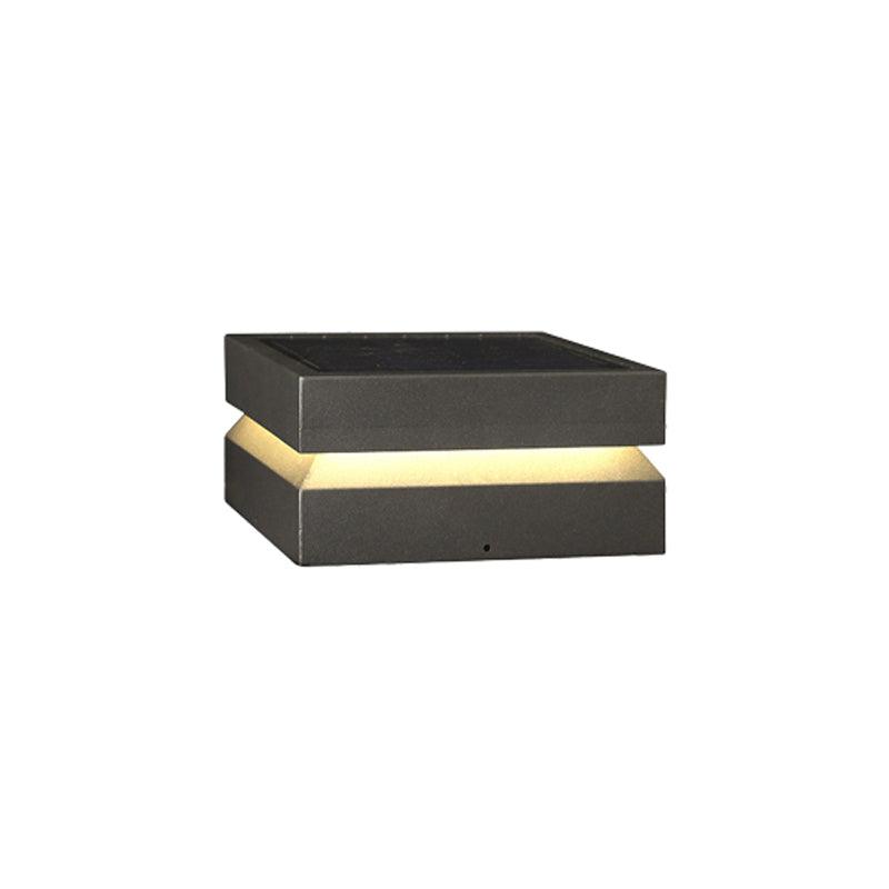 Metal Solaris Square Post Light, Outdoor Wall Light, detail 10