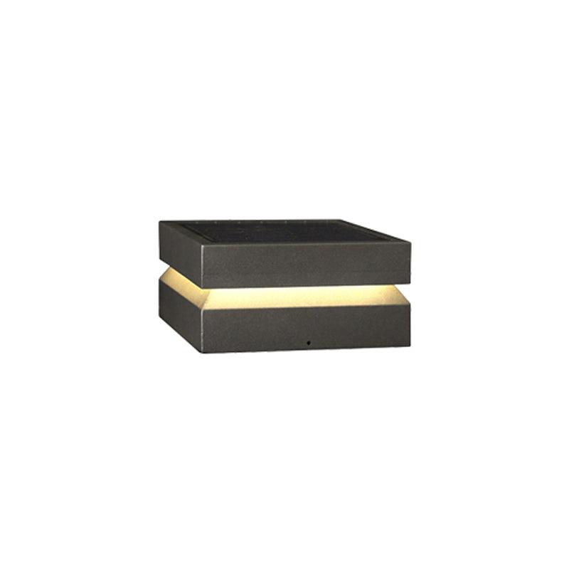 Metal Solaris Square Post Light, Outdoor Wall Light, detail 8
