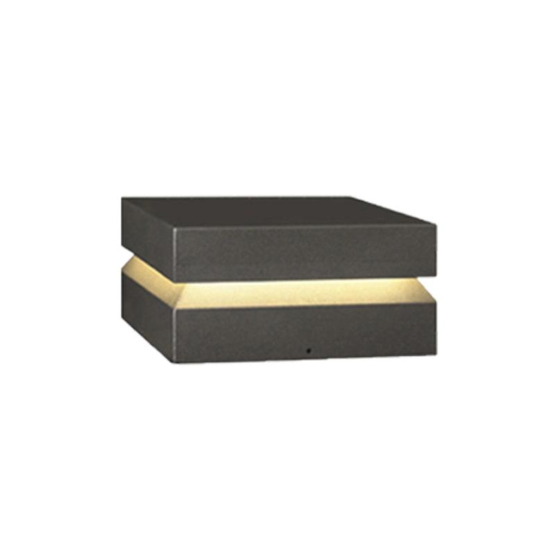 Metal Solaris Square Post Light, Outdoor Wall Light, detail 11