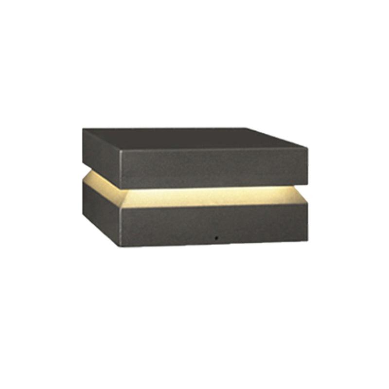 Metal Solaris Square Post Light, Outdoor Wall Light, detail 9