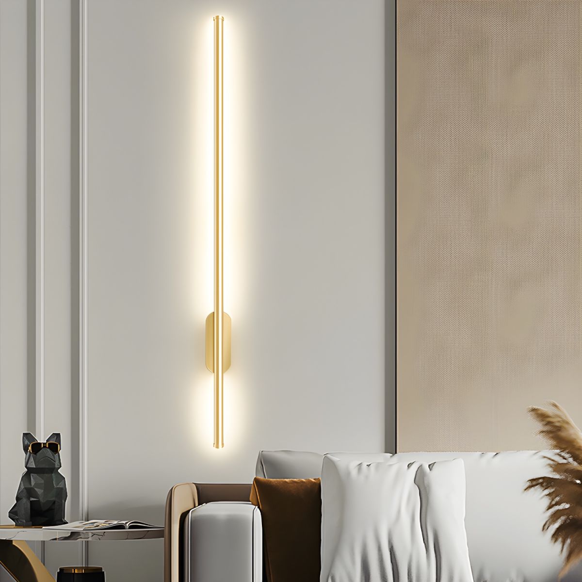 Seraphina Linear Lamp bracket Wall Light, Hardwired Wall Sconce, detail 7
