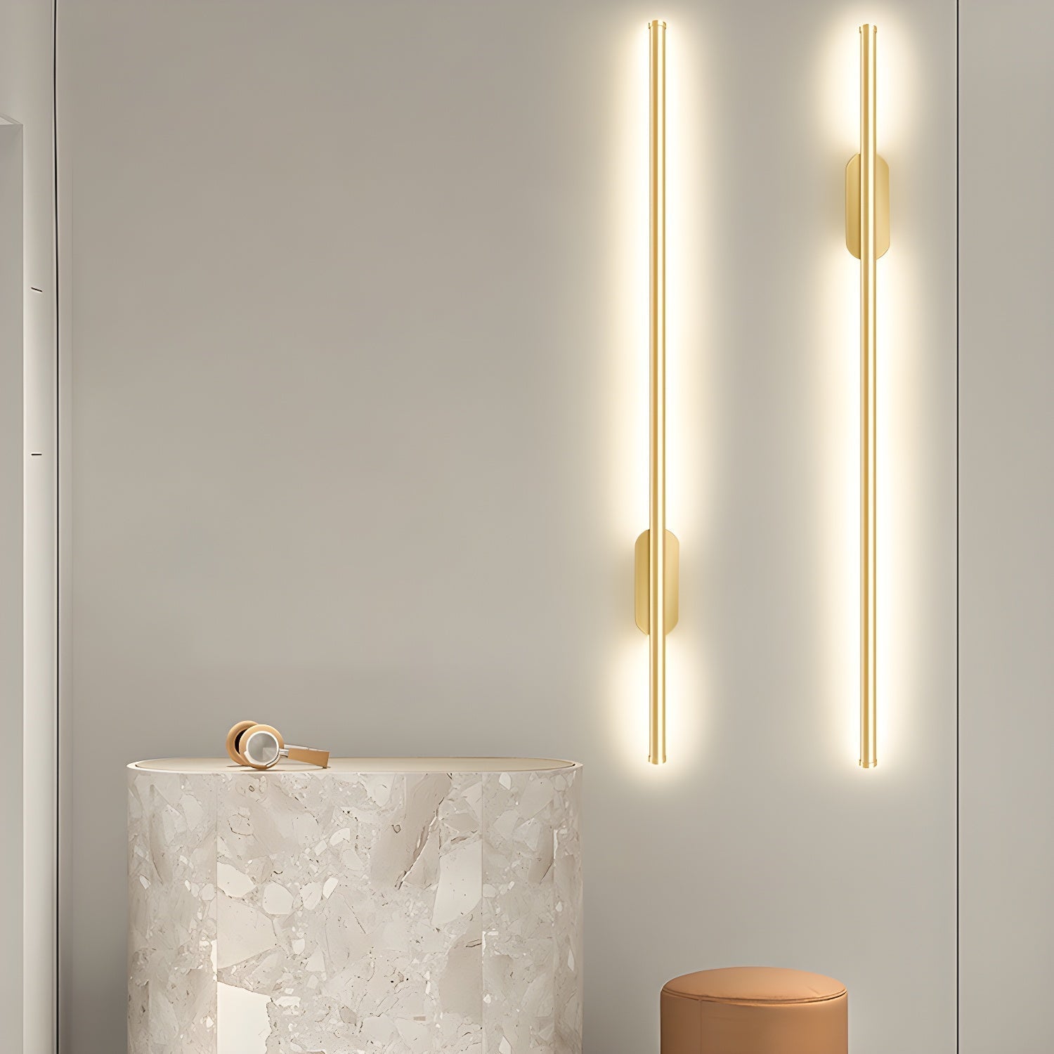 Seraphina Linear Lamp bracket Wall Light, Hardwired Wall Sconce, detail 25
