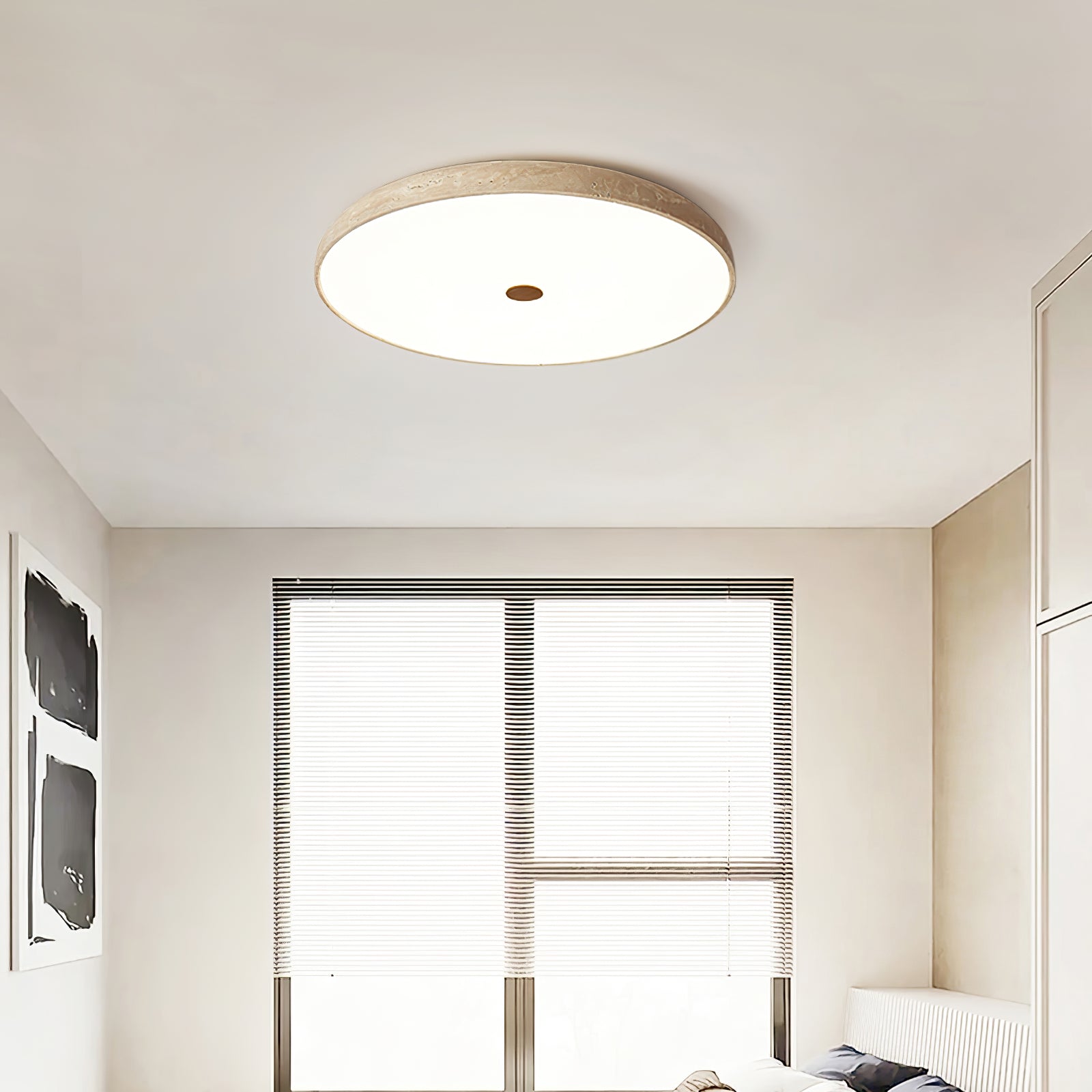Solaro Travertine Ceiling Light