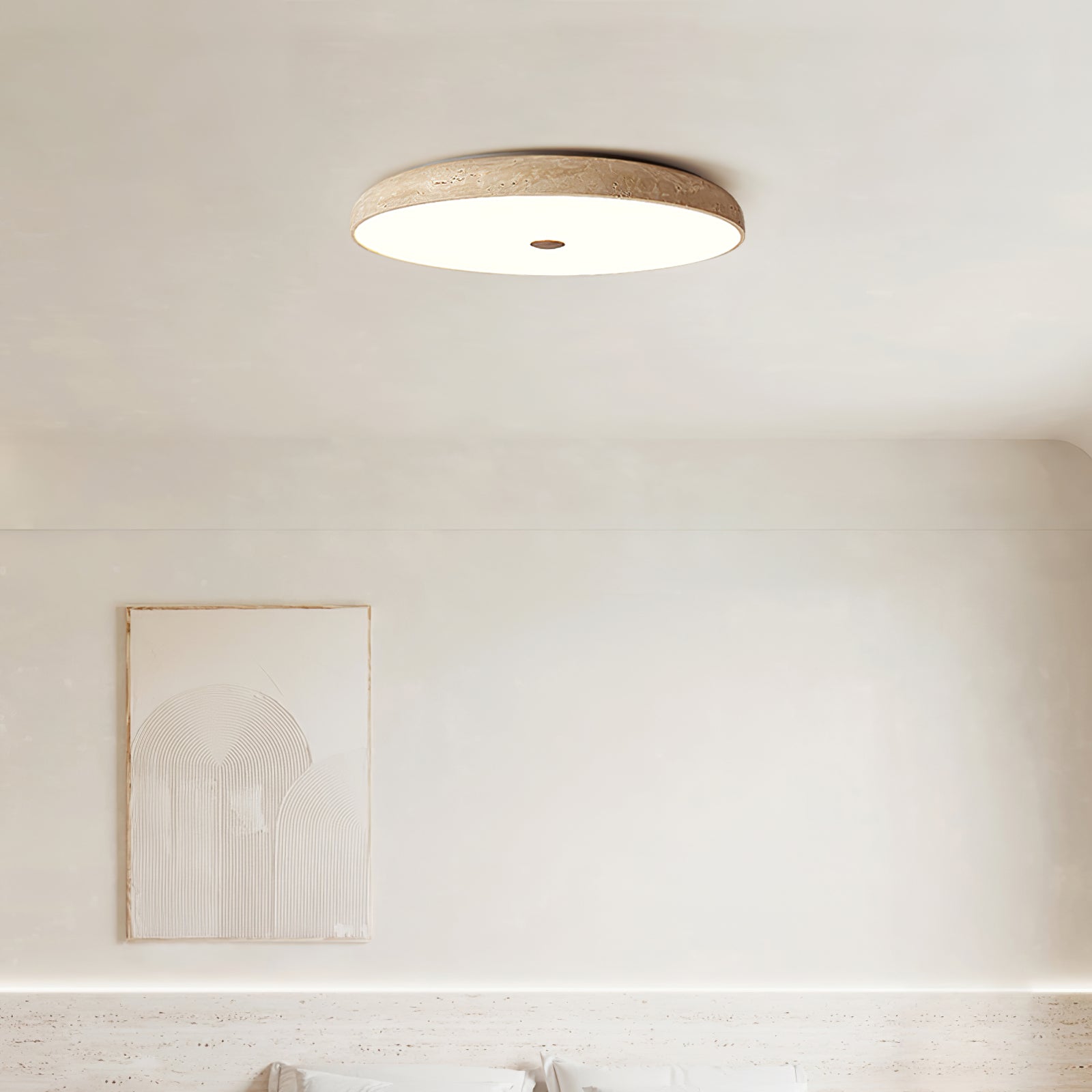 Solaro Travertine Ceiling Light