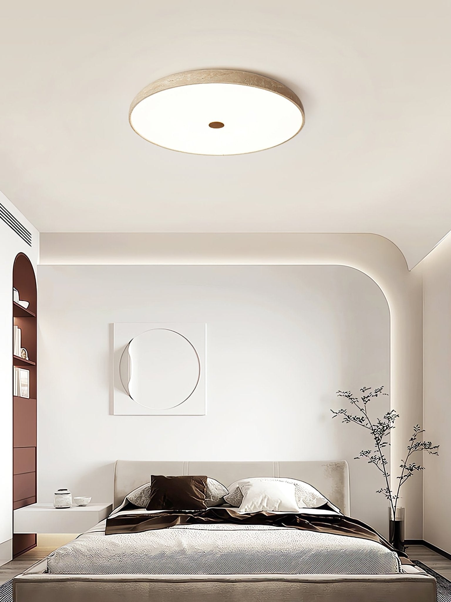 Solaro Travertine Ceiling Light
