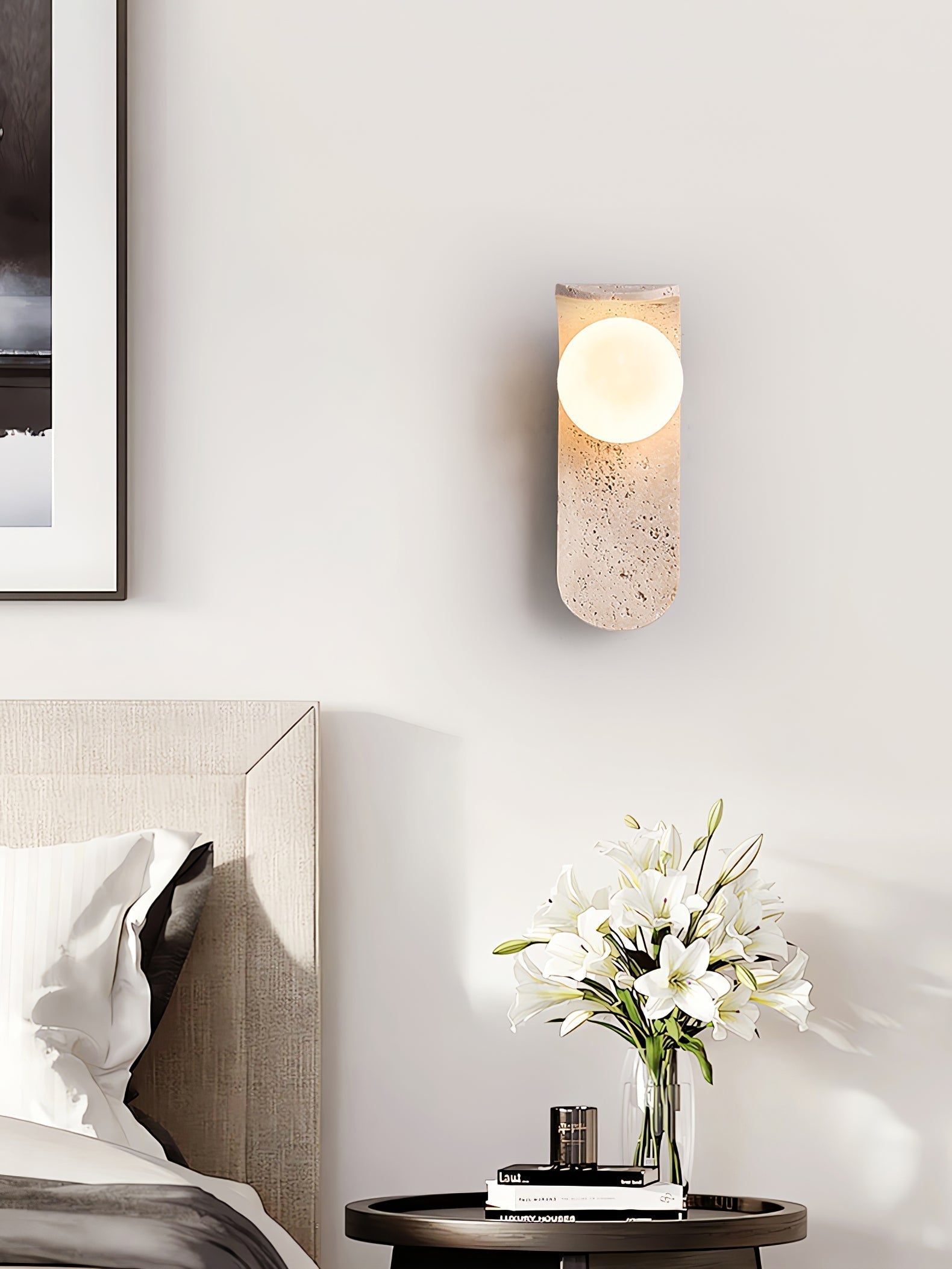 Solis Curve Wall Light, Hardwired Wall Sconce, detail 5