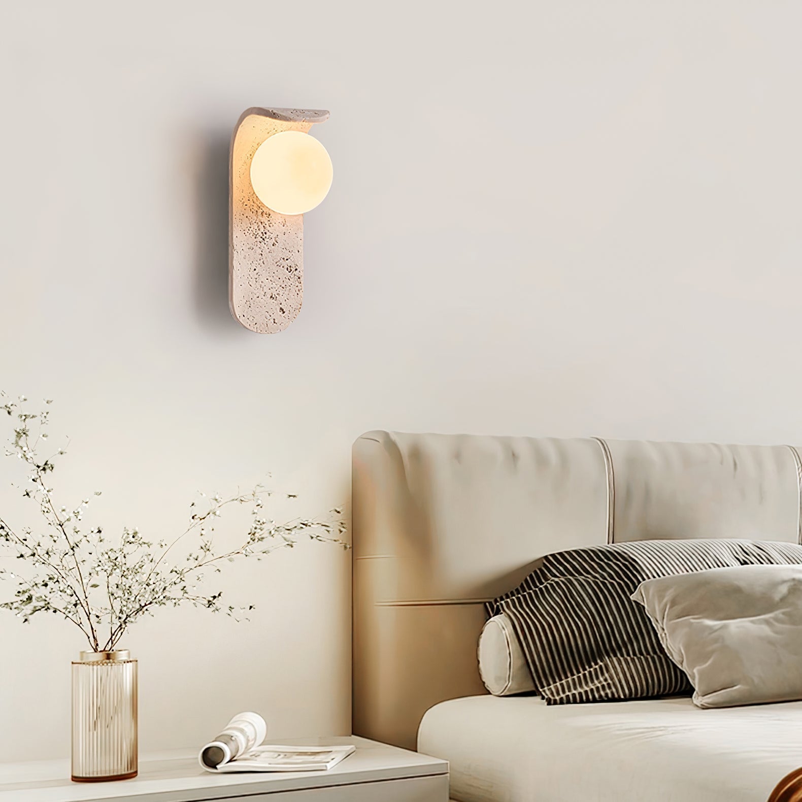 Solis Curve Wall Light, Hardwired Wall Sconce, detail 9
