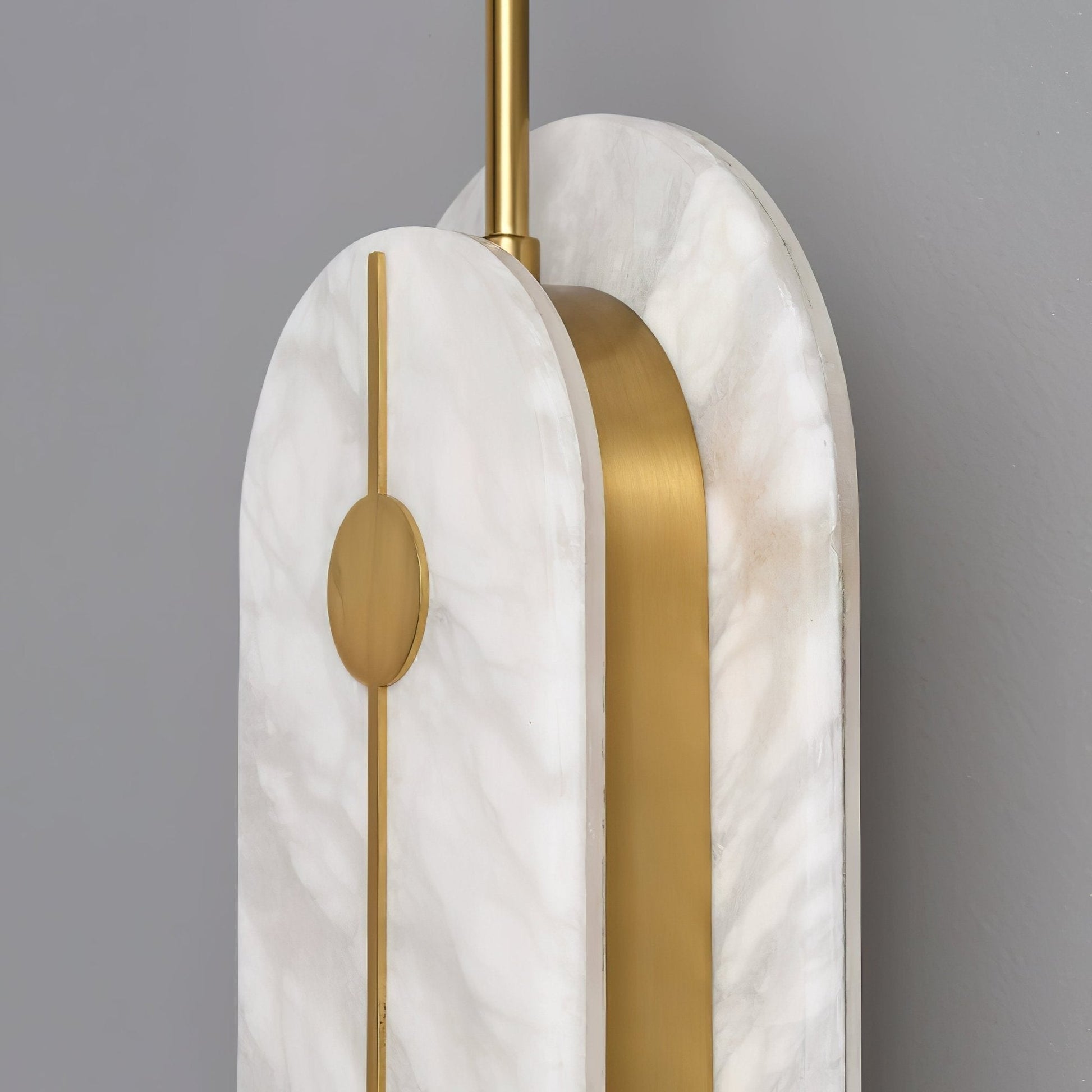 Solvane Alabaster Wall Light - Dia 18cm x H 80cm Metal, Hardwired Wall Sconce, detail 11
