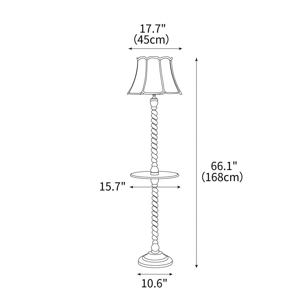 Spiral Floor Lamp 17.7