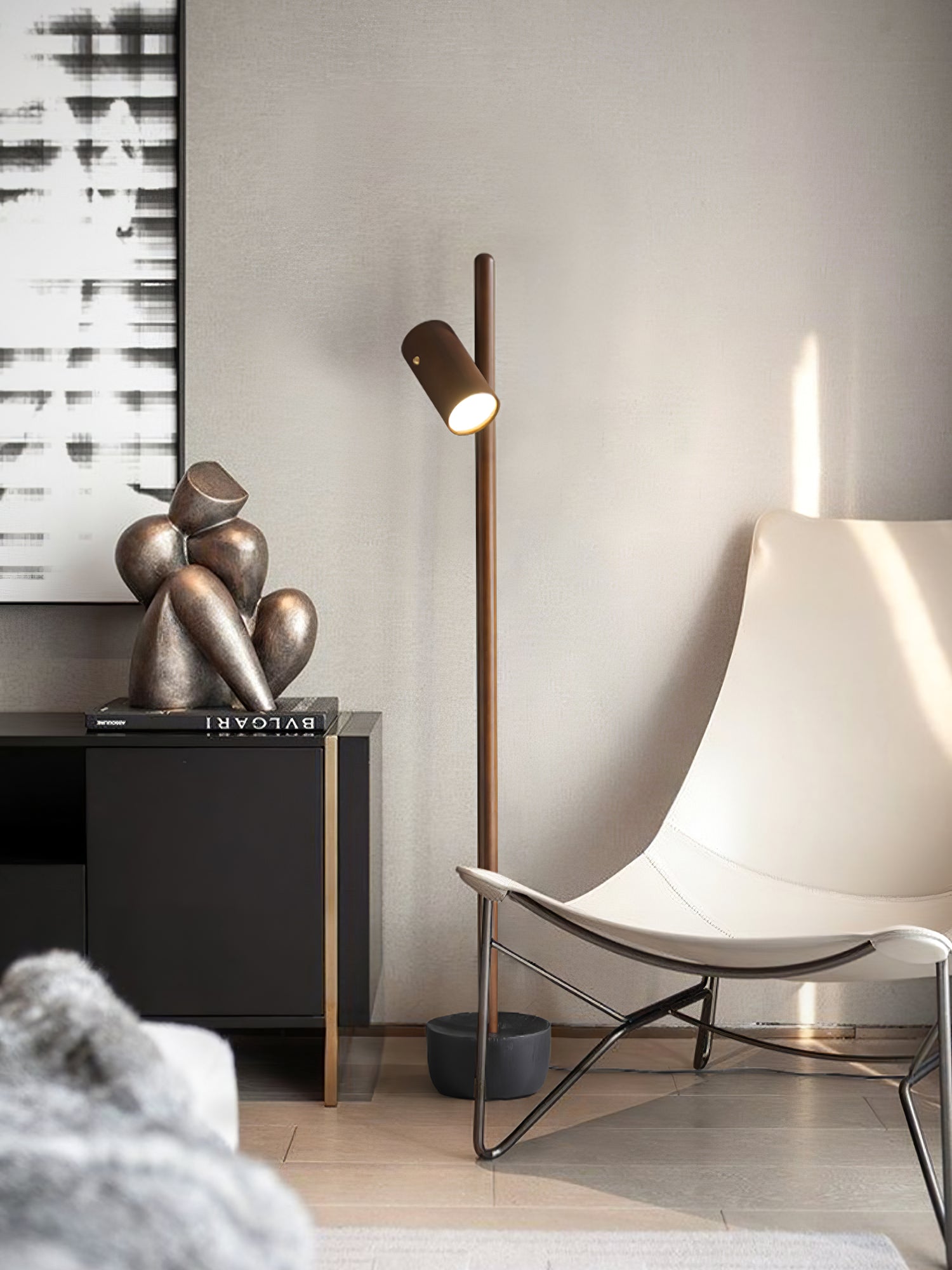 Spotlight Wood Floor Lamp
