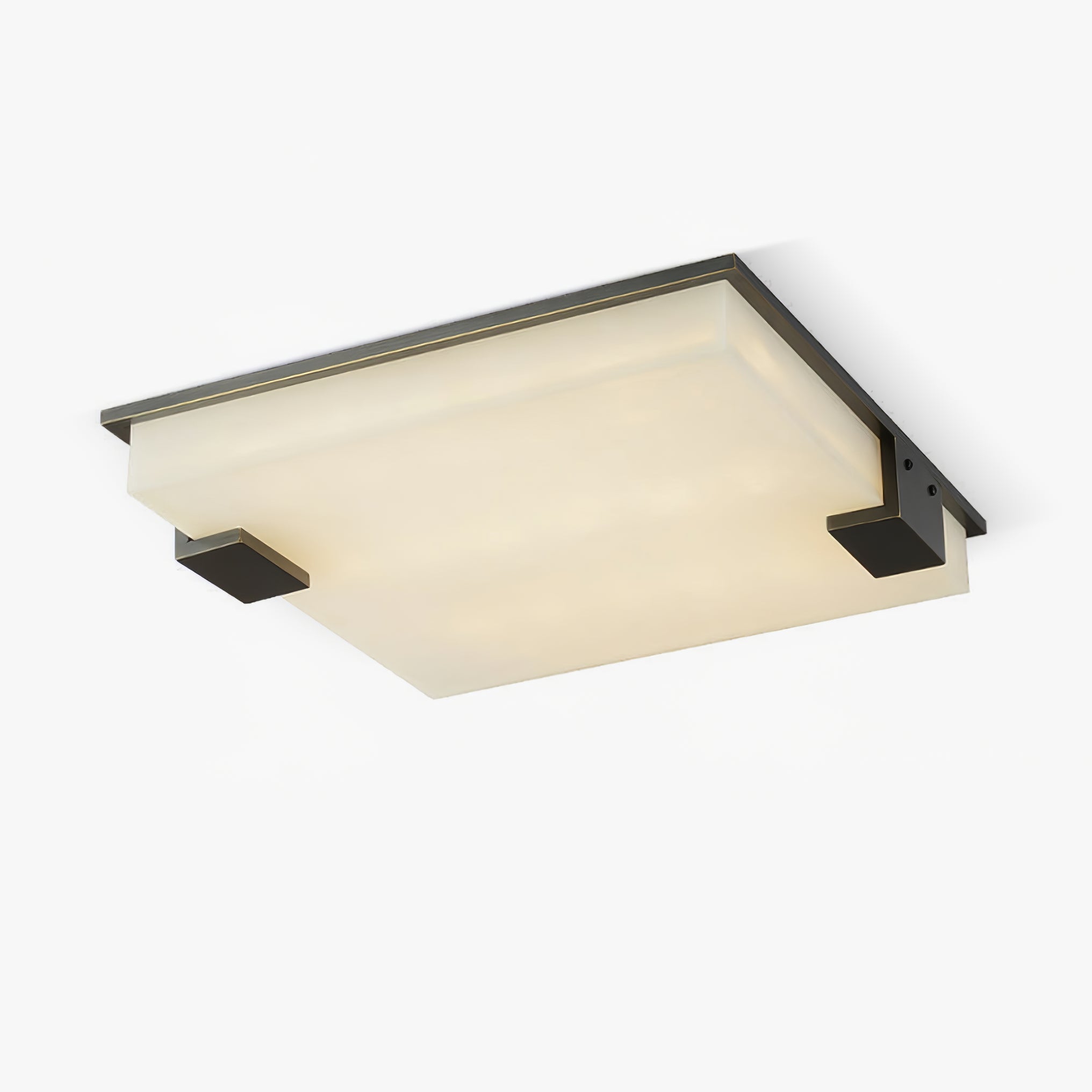 Square Alabaster Ceiling Light