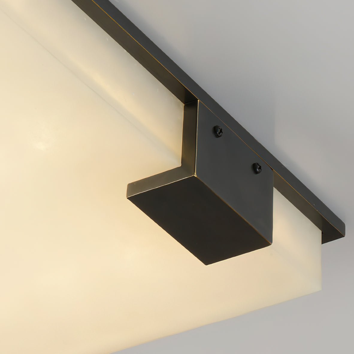 Square Alabaster Ceiling Light