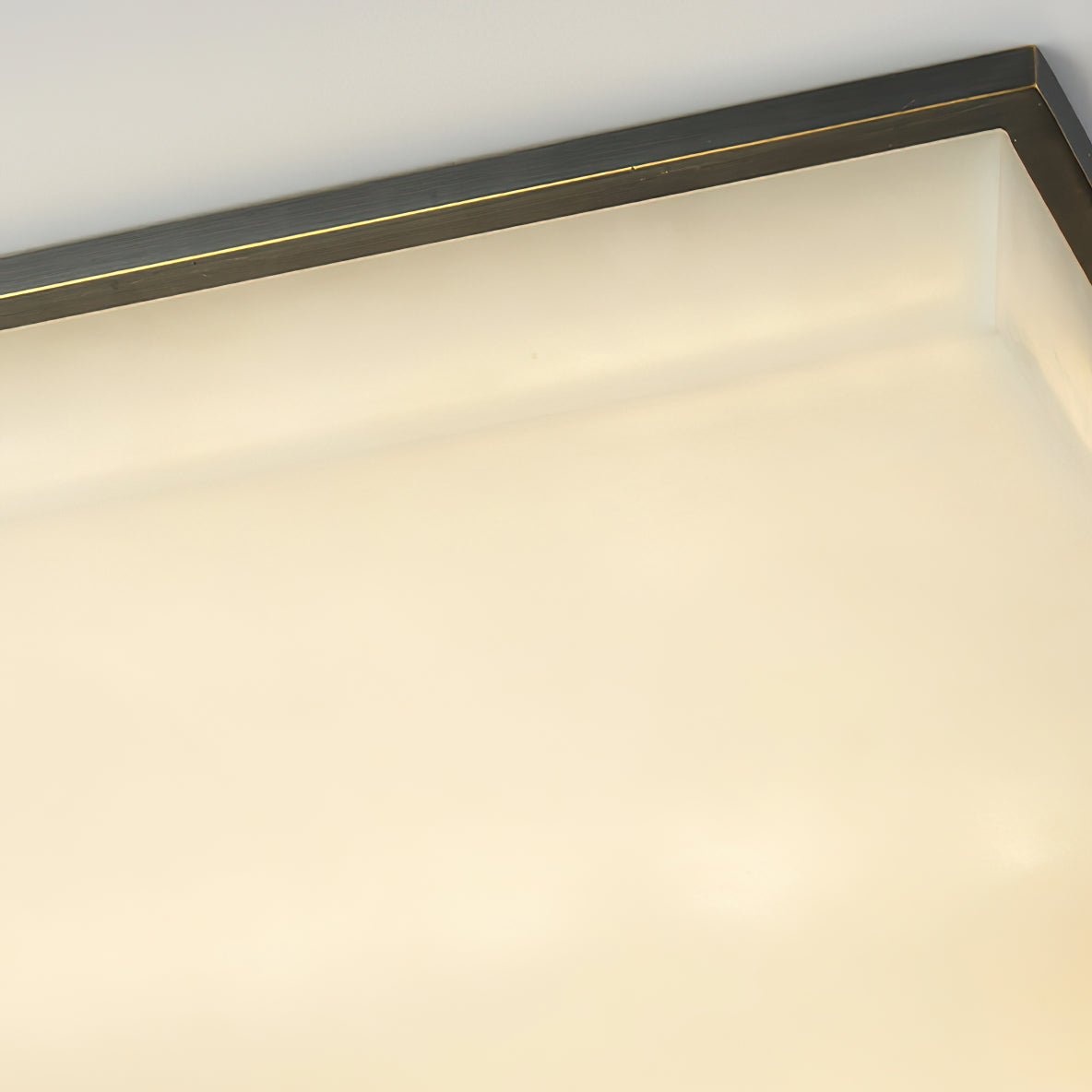 Square Alabaster Ceiling Light
